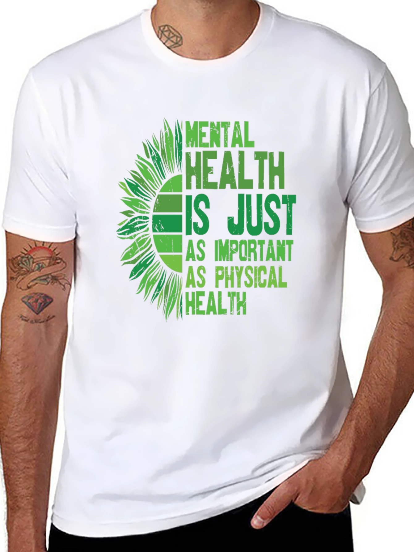 Mental Health Awareness Sunflower Graphic Tee