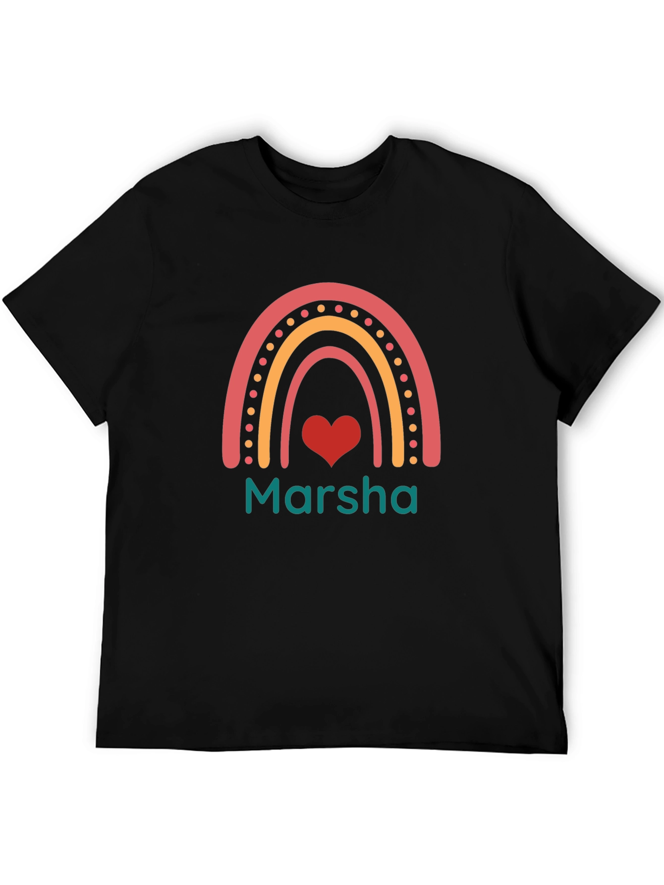 Marsha Rainbow Heart Graphic Tee