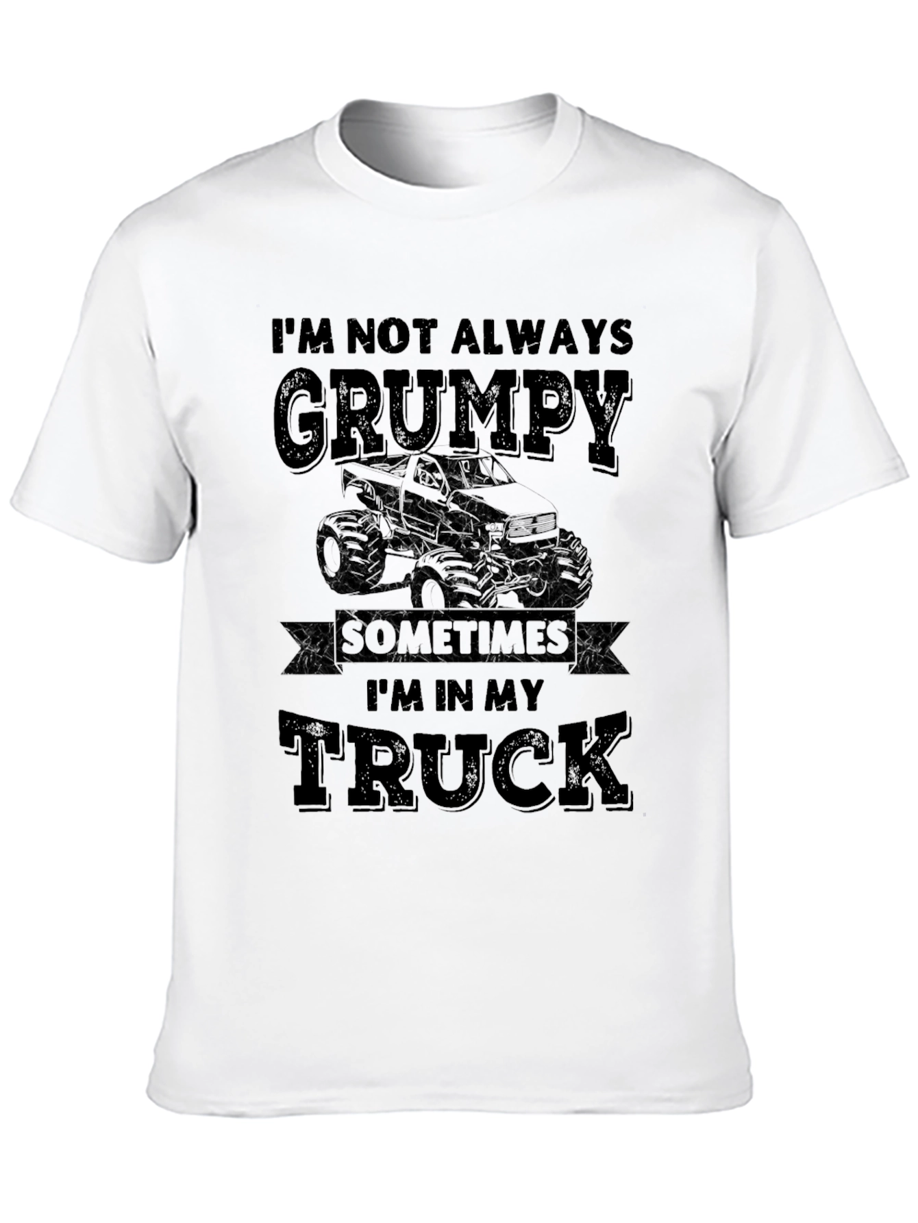 Grumpy Trucker Black T-Shirt
