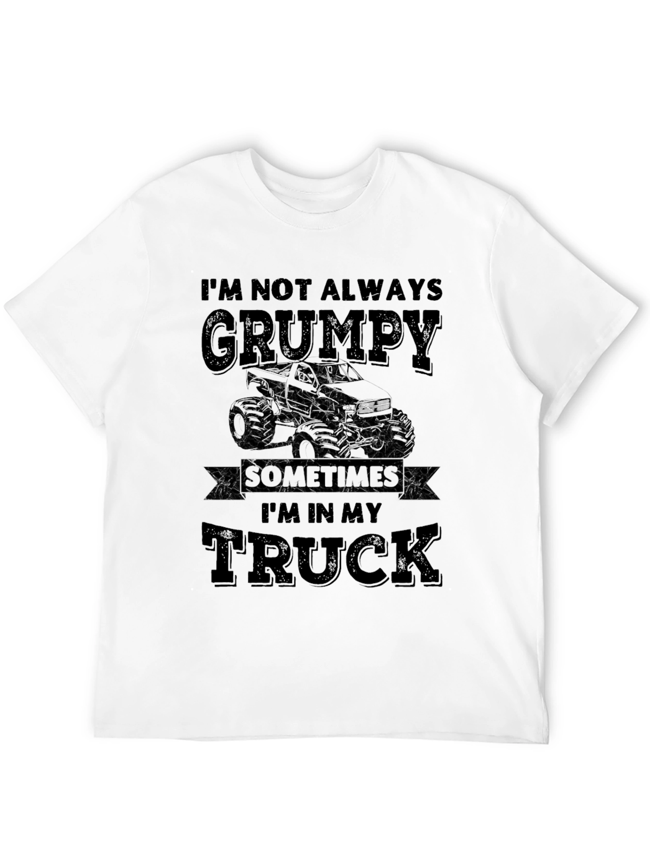 Grumpy Trucker Black T-Shirt