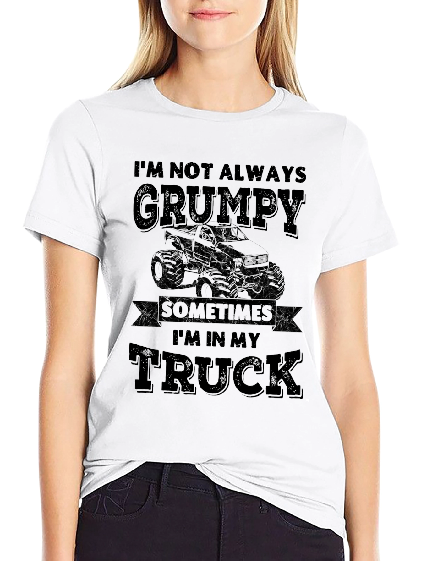 Grumpy Trucker Black T-Shirt