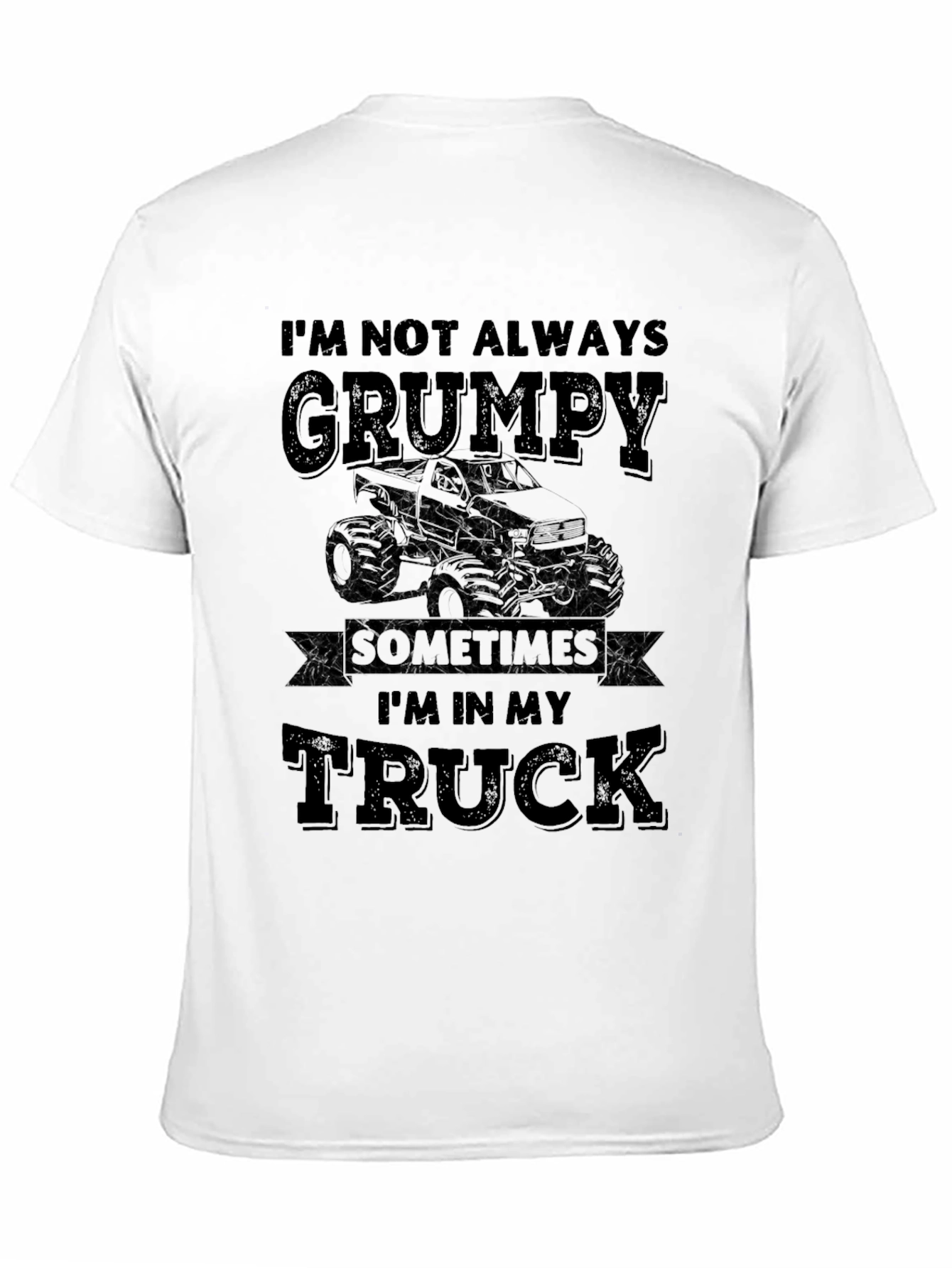Grumpy Trucker Black T-Shirt