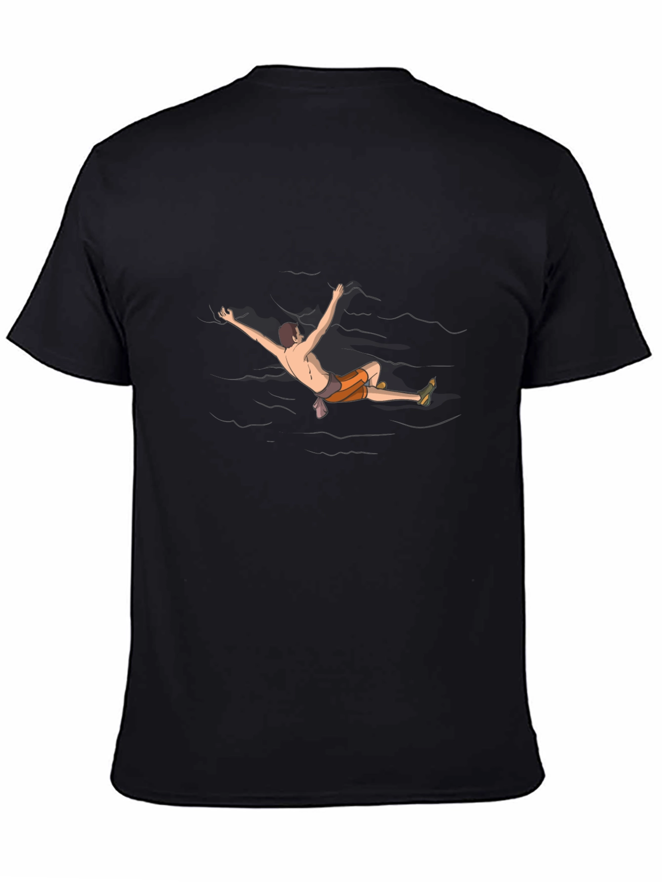 Climber in Water Graphic Tee - Black