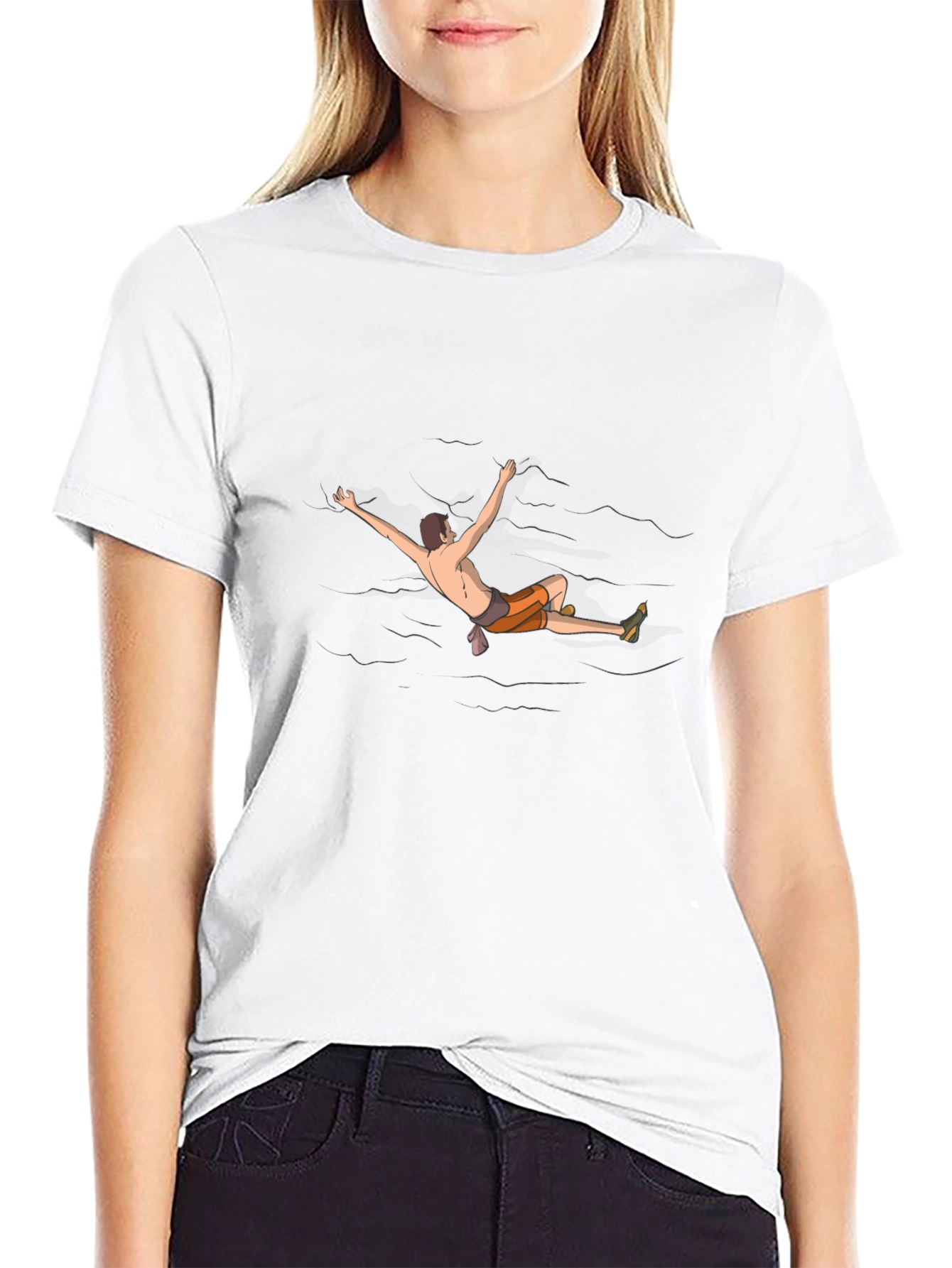 Climber in Water Graphic Tee - Black