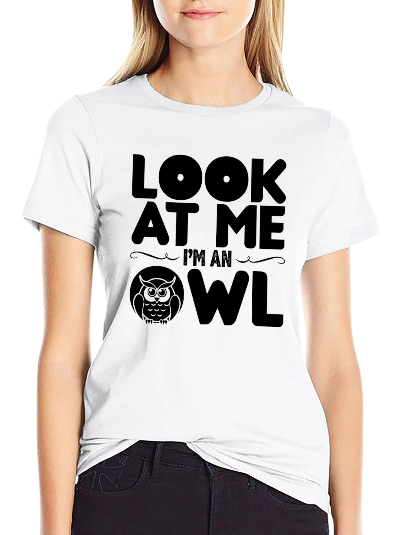 Look At Me Im An Owl Novelty T-Shirt
