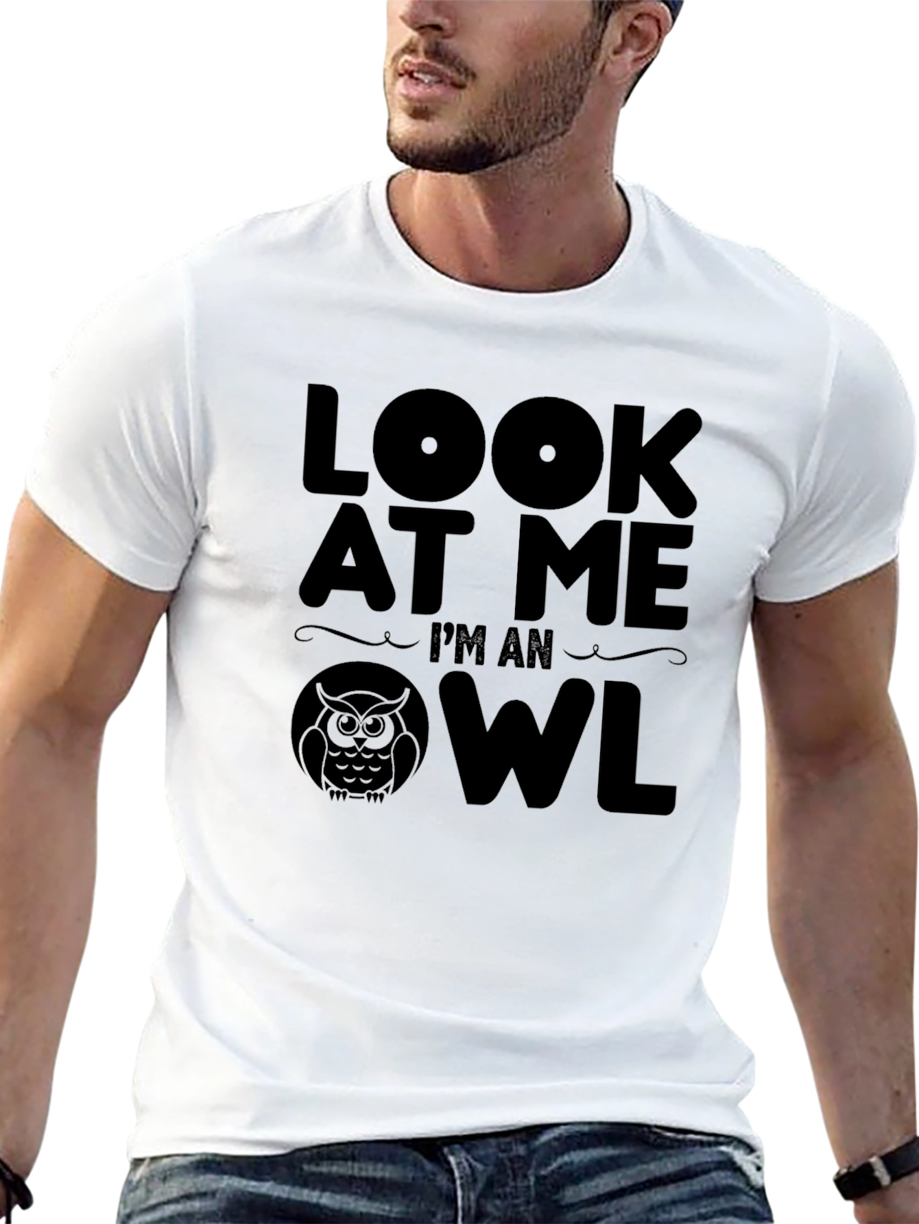 Look At Me Im An Owl Novelty T-Shirt