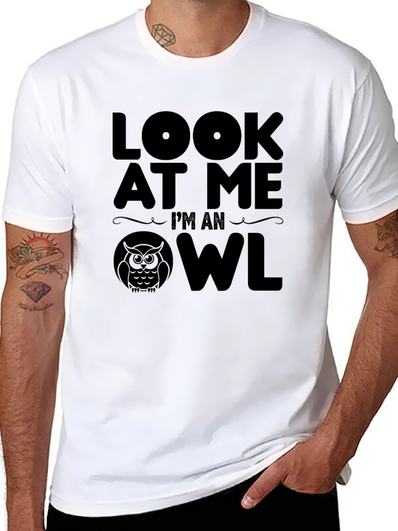 Look At Me Im An Owl Novelty T-Shirt