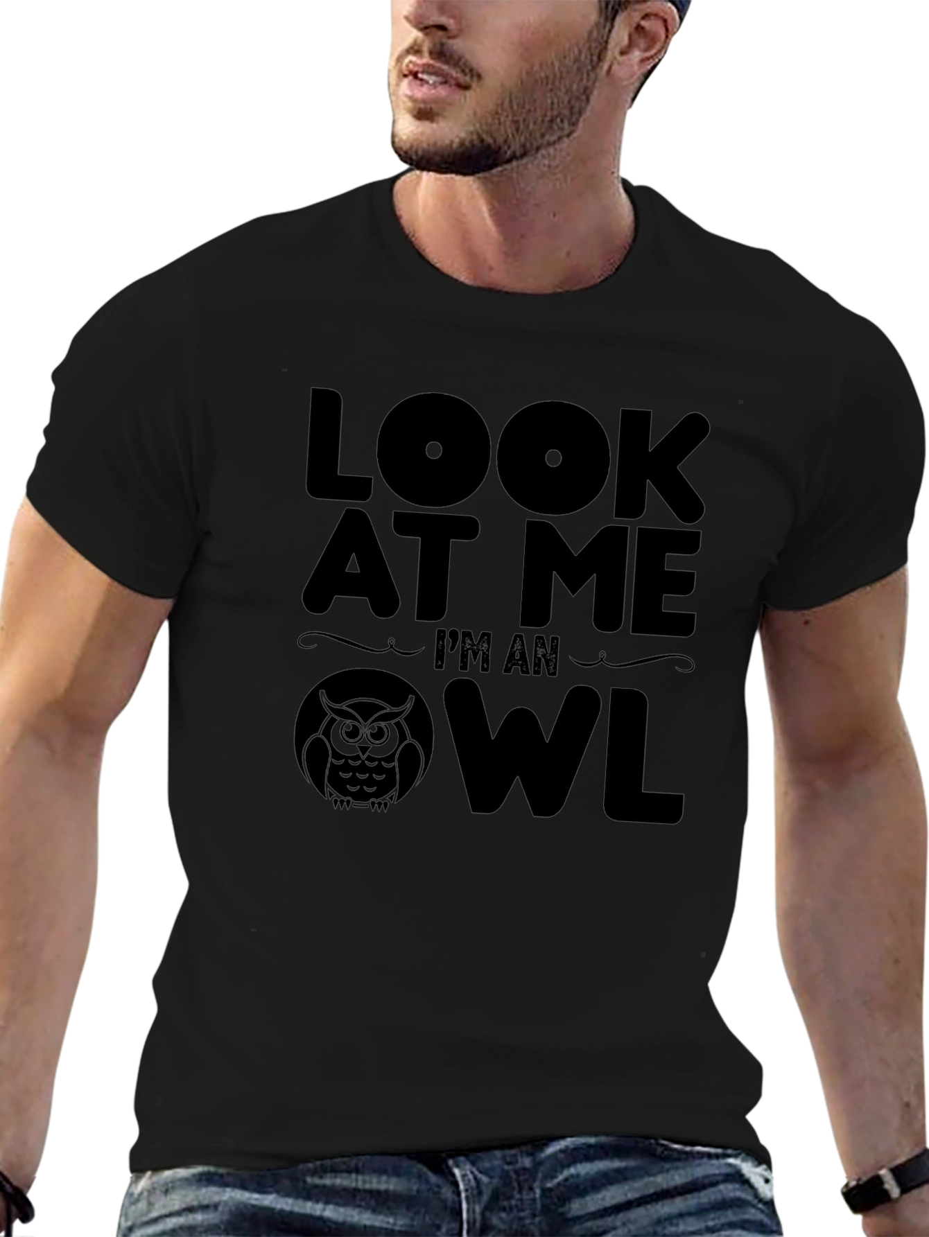 Look At Me Im An Owl Novelty T-Shirt