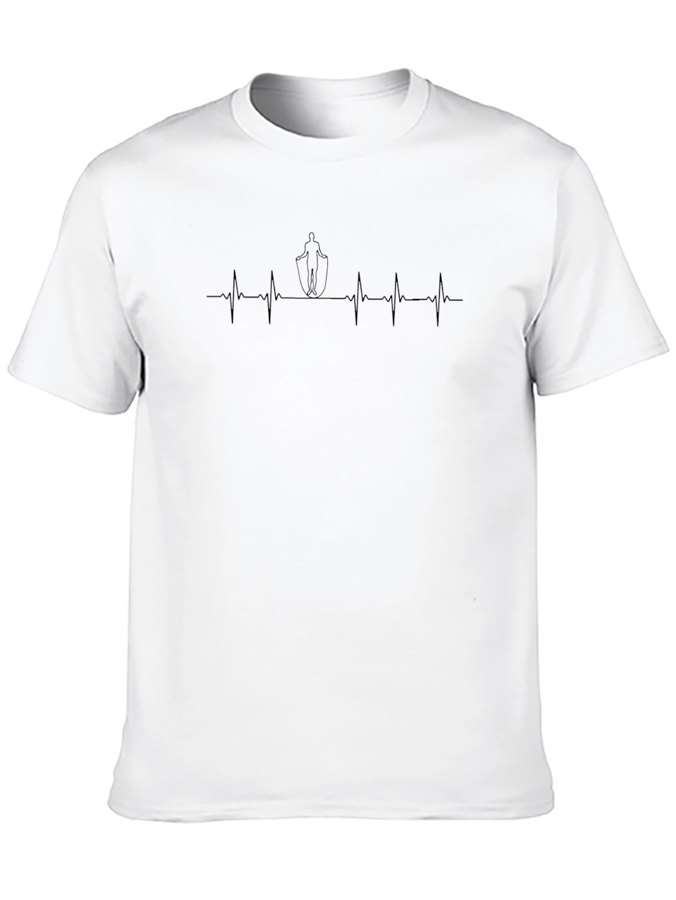 Heartbeat Jump Rope T-Shirt - Fitness Cardio