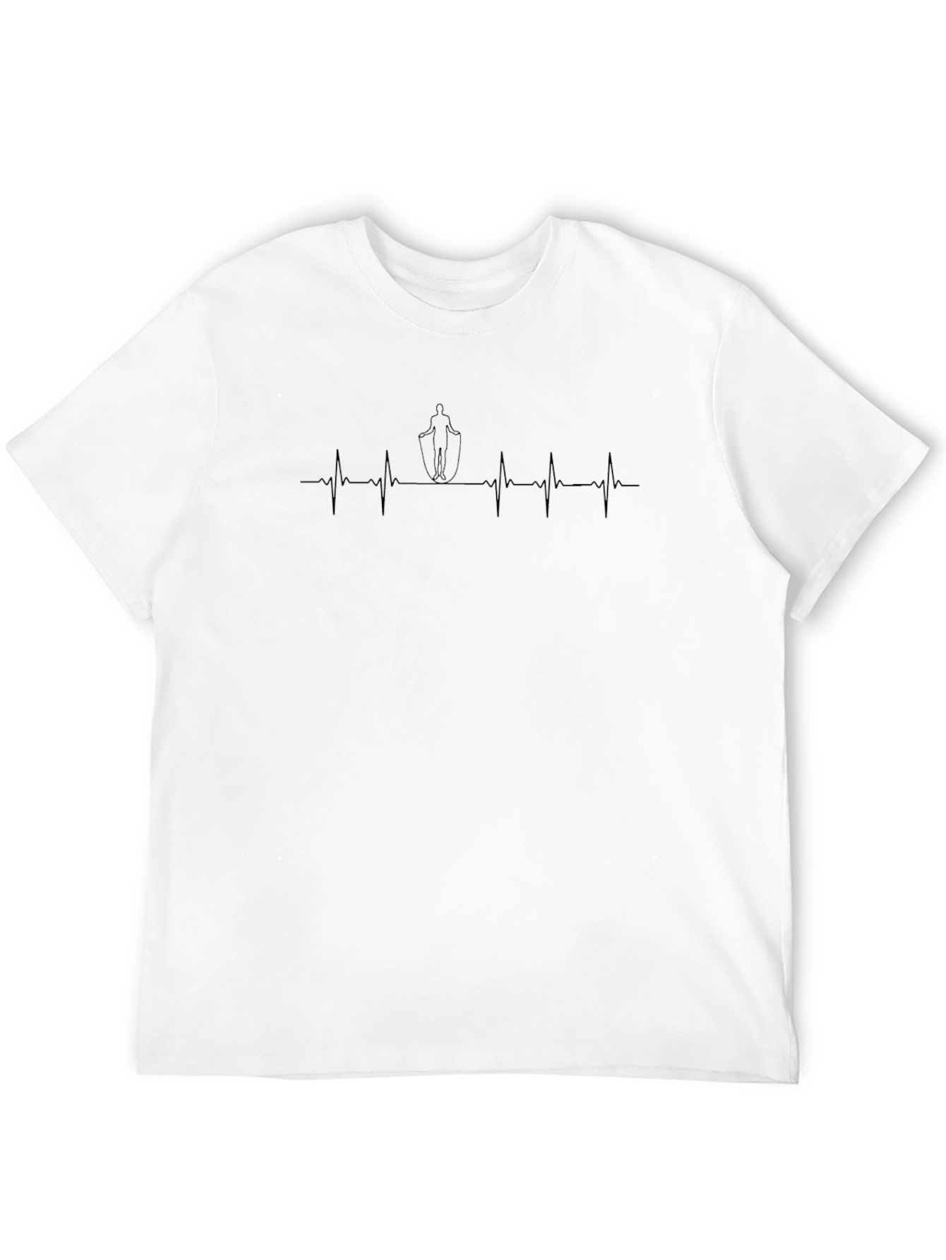 Heartbeat Jump Rope T-Shirt - Fitness Cardio
