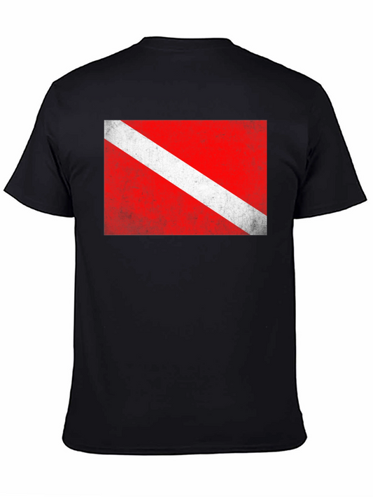 Diver Down Flag Graphic T-Shirt - Scuba Diving Tee