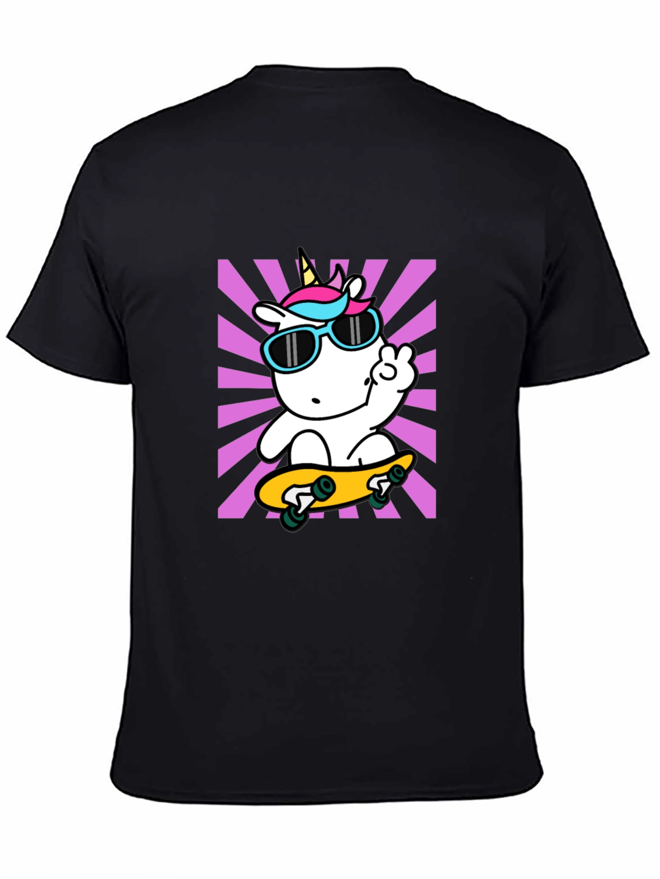 Cool Unicorn Skateboard T-Shirt