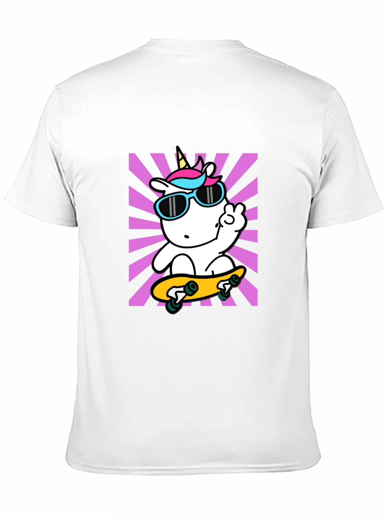 Cool Unicorn Skateboard T-Shirt