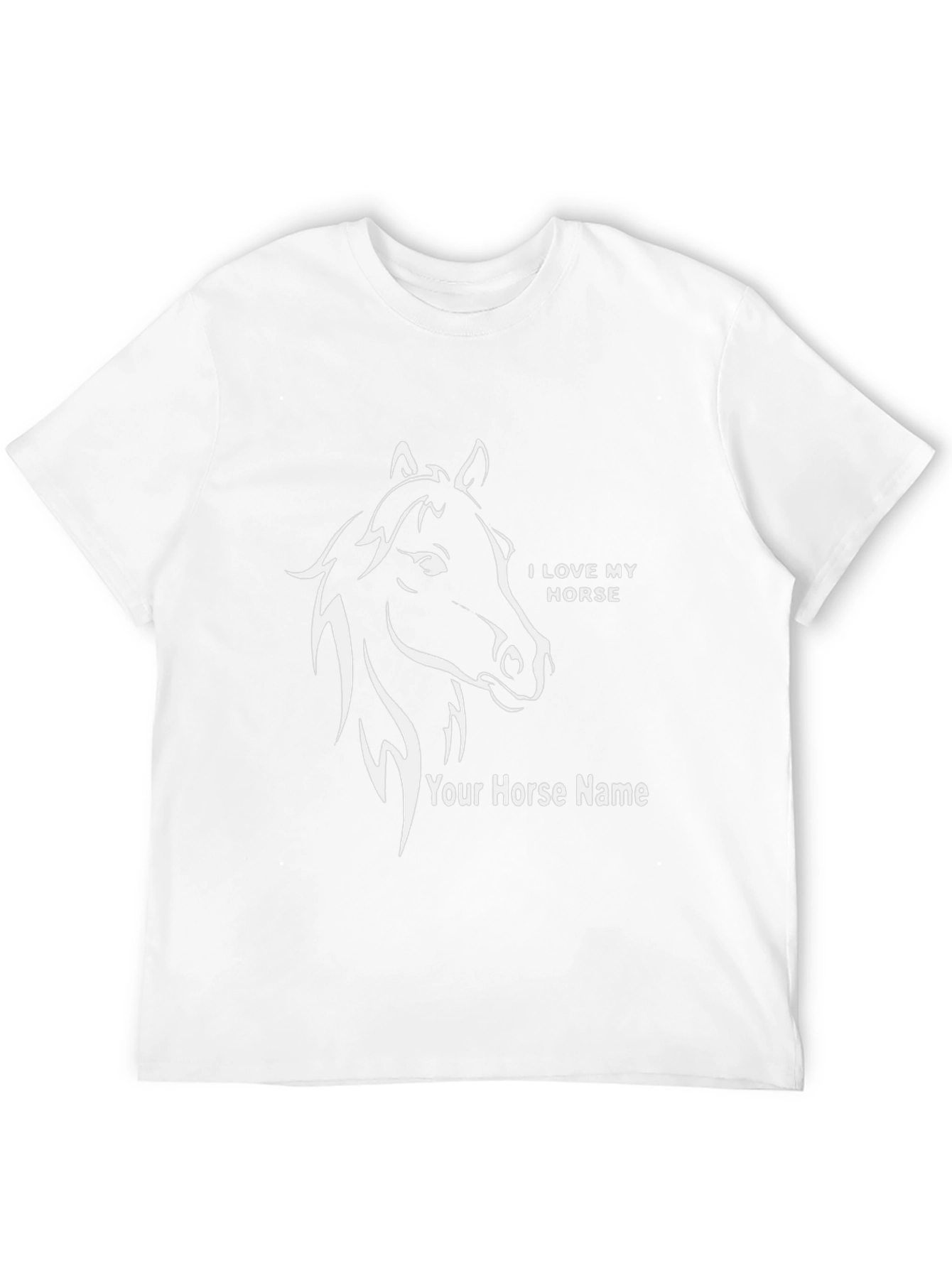 I Love My Horse Personalized T-Shirt