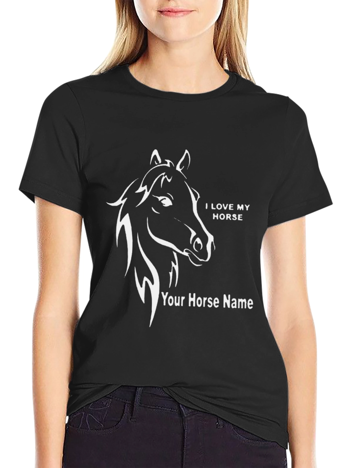 I Love My Horse Personalized T-Shirt