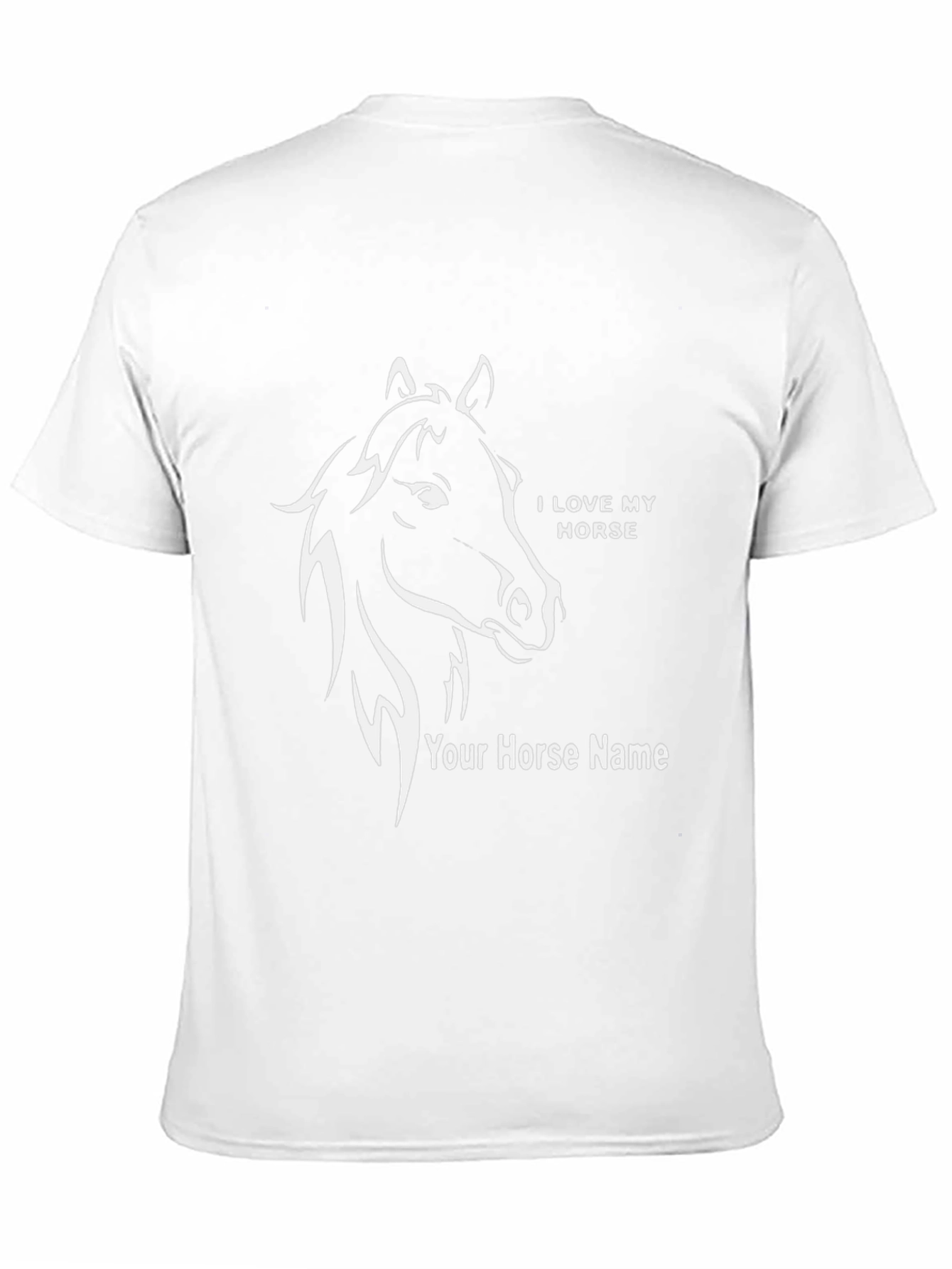I Love My Horse Personalized T-Shirt