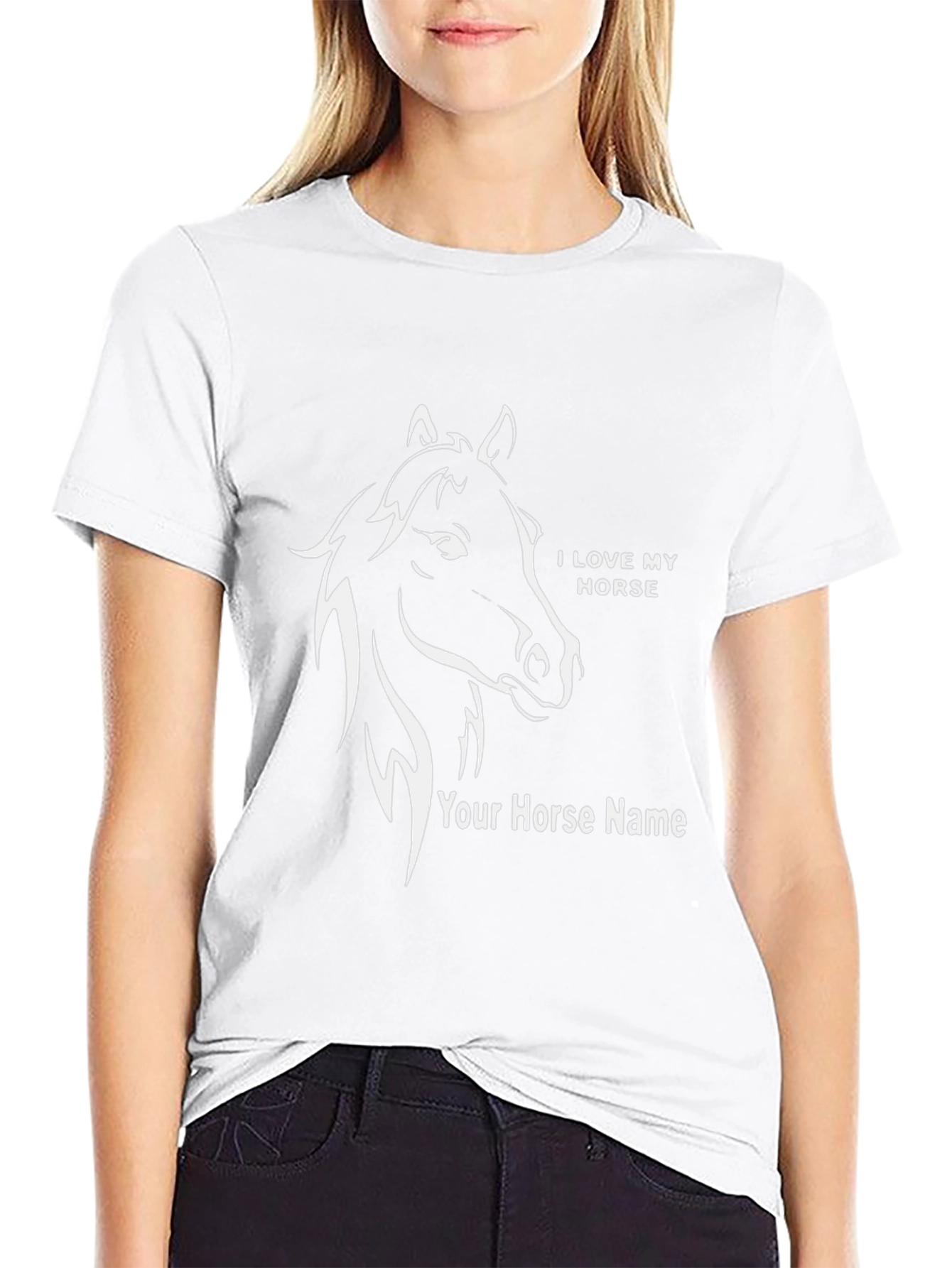 I Love My Horse Personalized T-Shirt