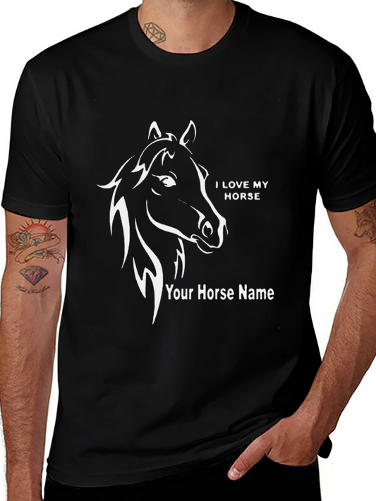 I Love My Horse Personalized T-Shirt