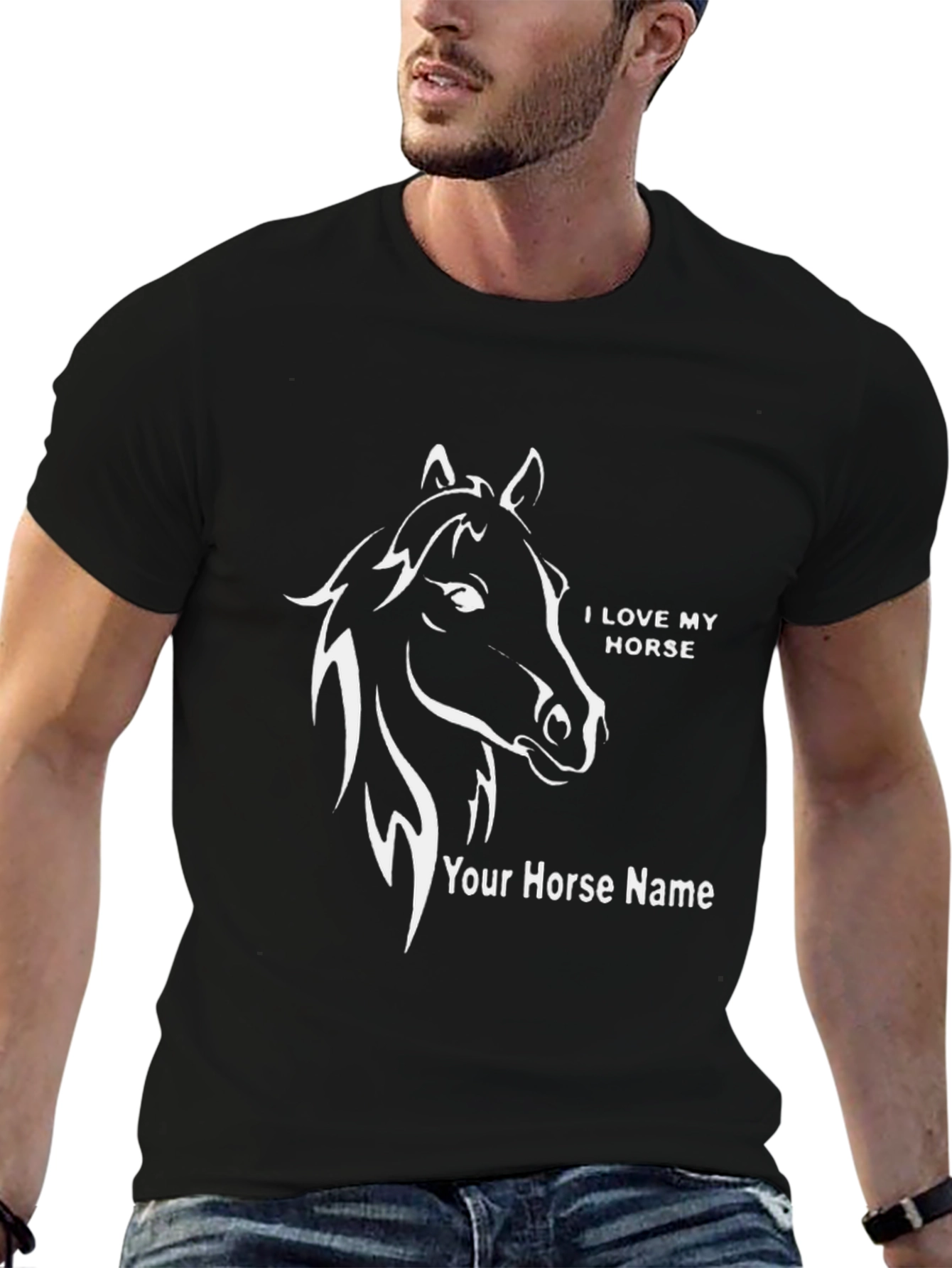 I Love My Horse Personalized T-Shirt