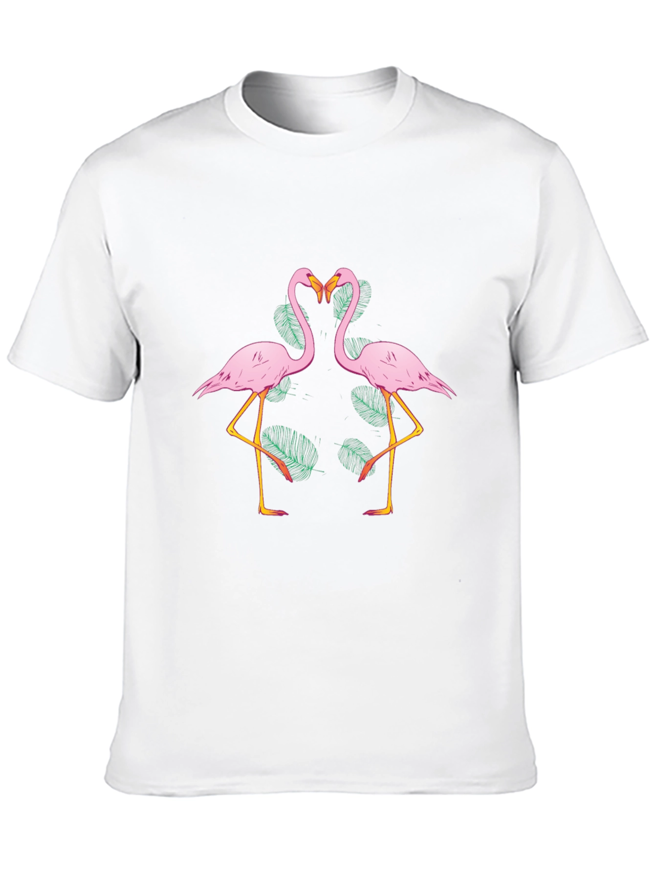 Flamingo Love Graphic Tee - Black