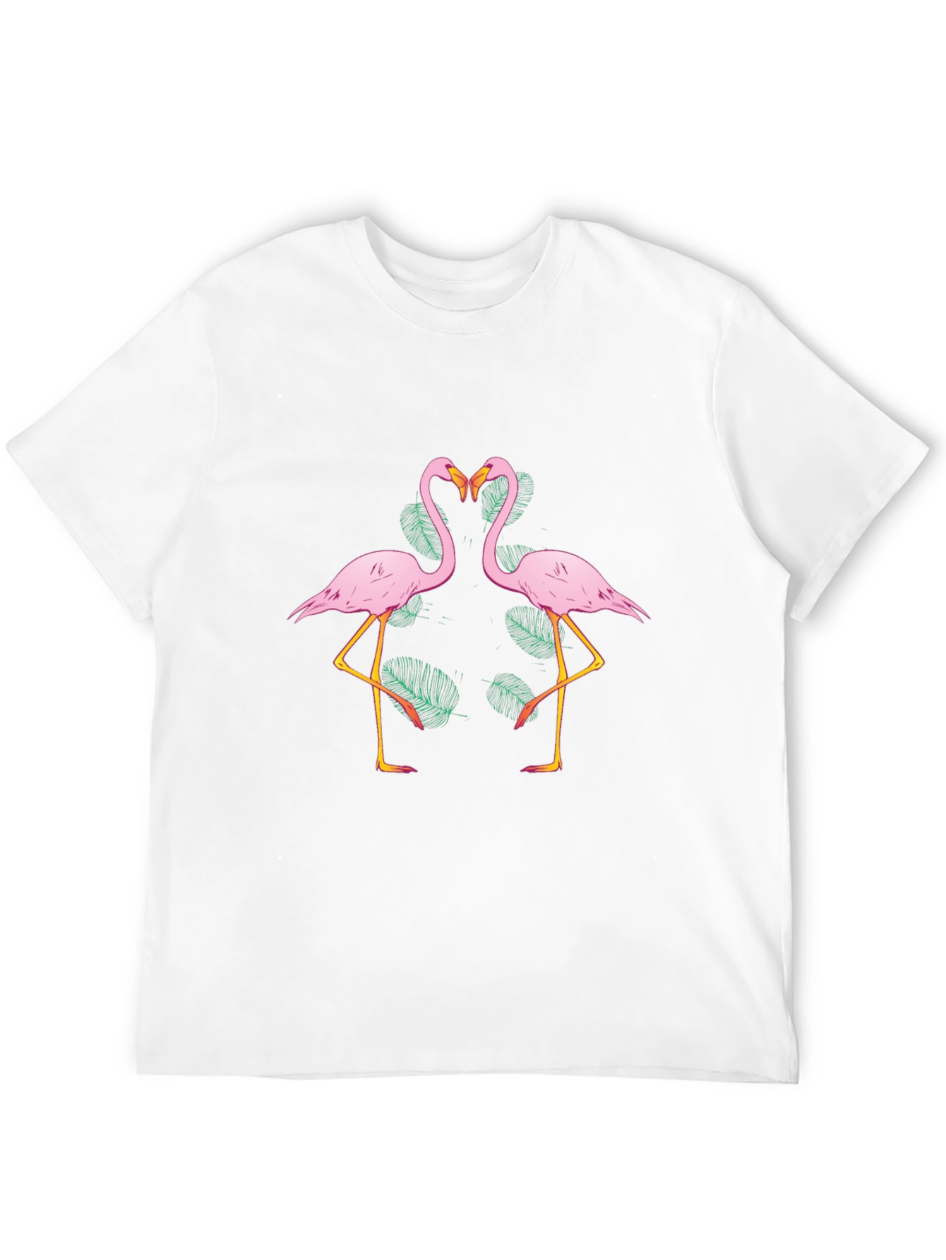 Flamingo Love Graphic Tee - Black