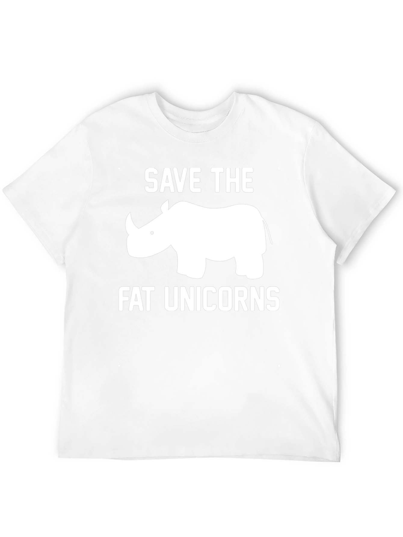 Save the Fat Unicorns Black T-Shirt