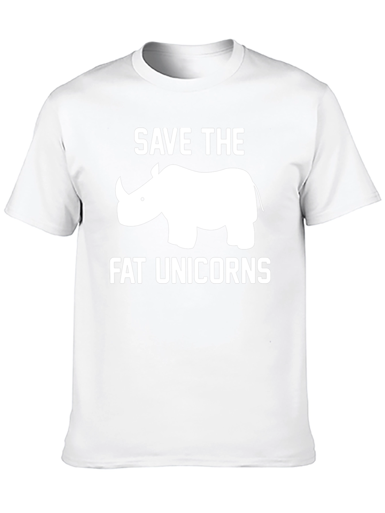 Save the Fat Unicorns Black T-Shirt