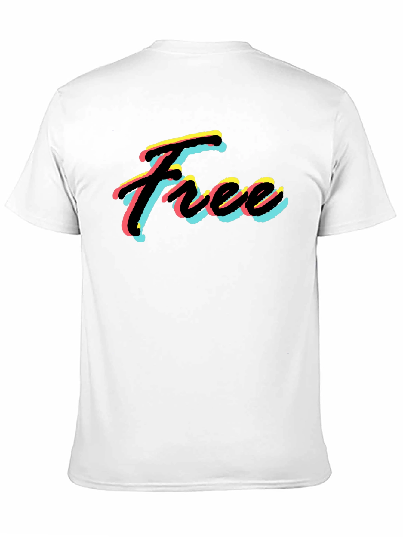 Free Neon Style Black T-Shirt