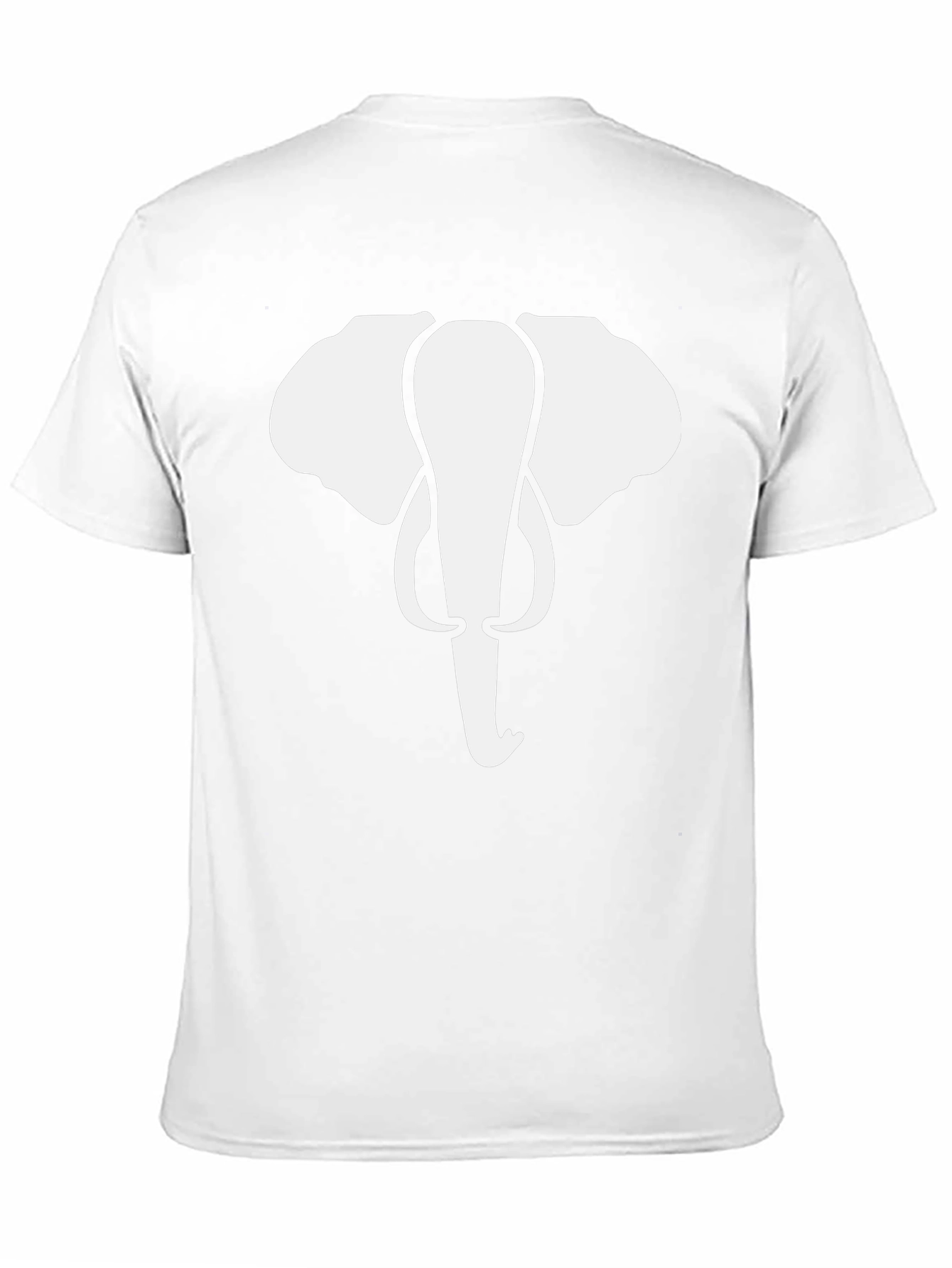 Elephant Graphic Tee - Black Cotton T-Shirt