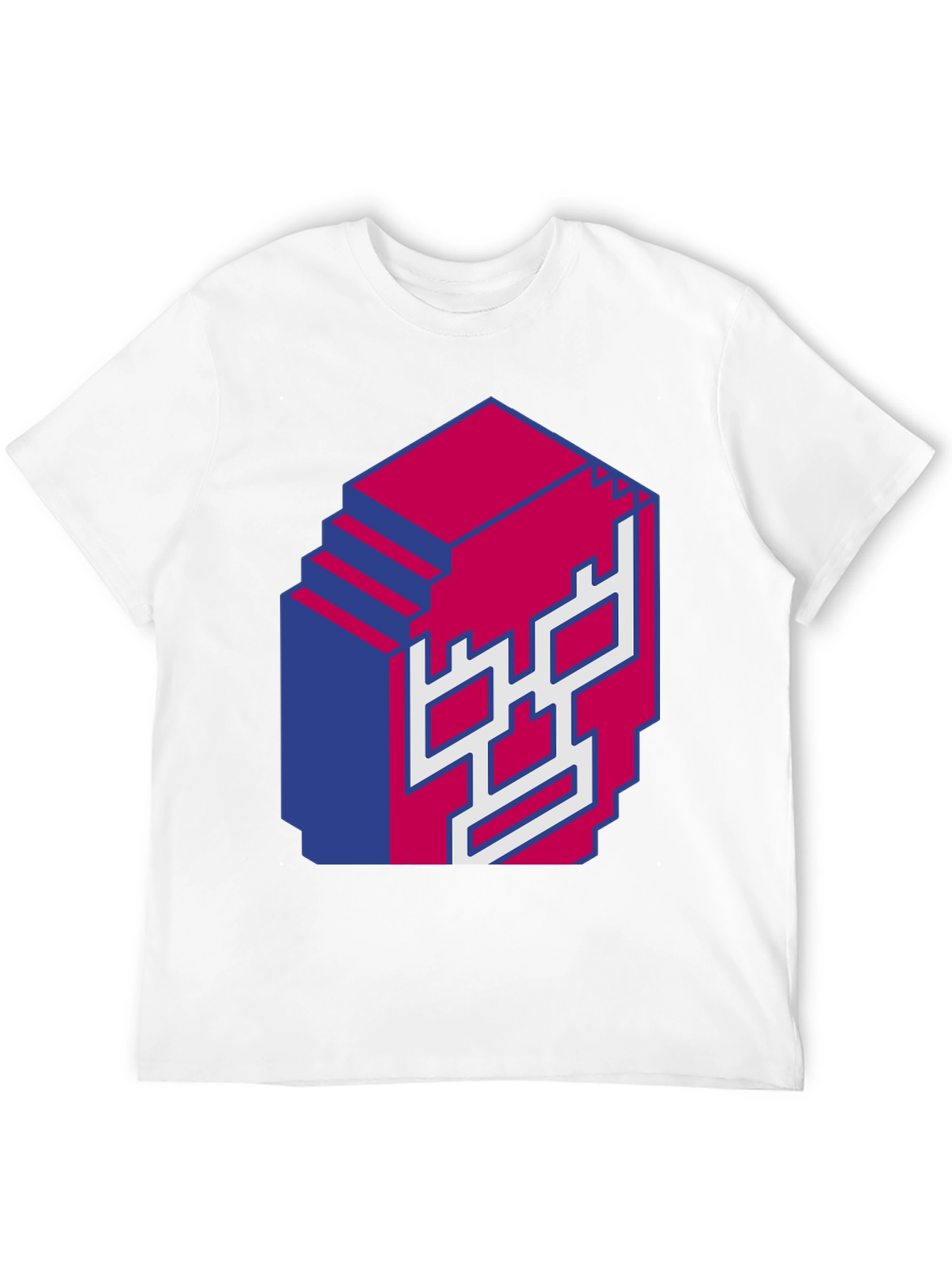 Pixel Skull Graphic Tee - Bold 3D Design