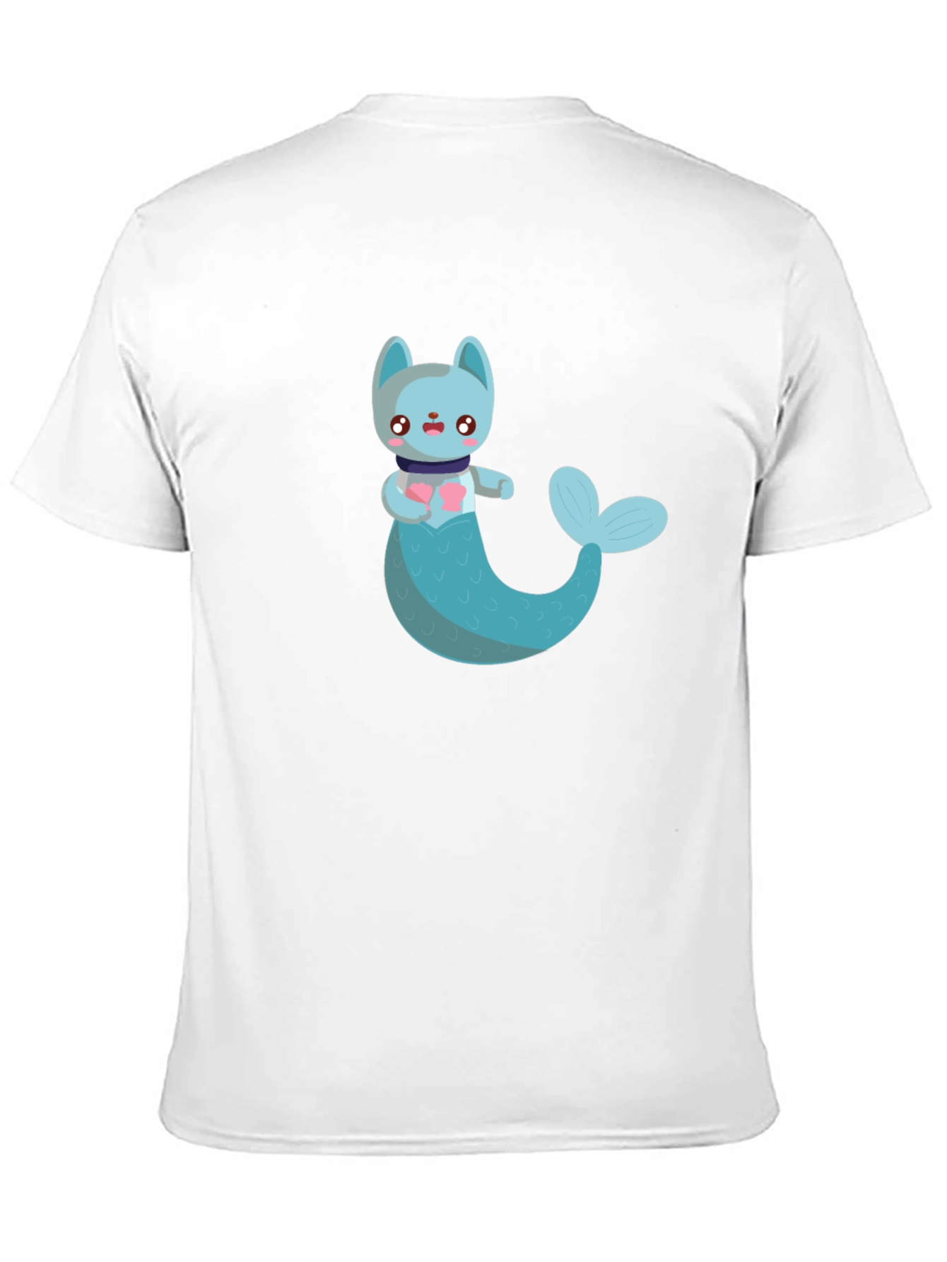 Cute Cat Mermaid Graphic Tee