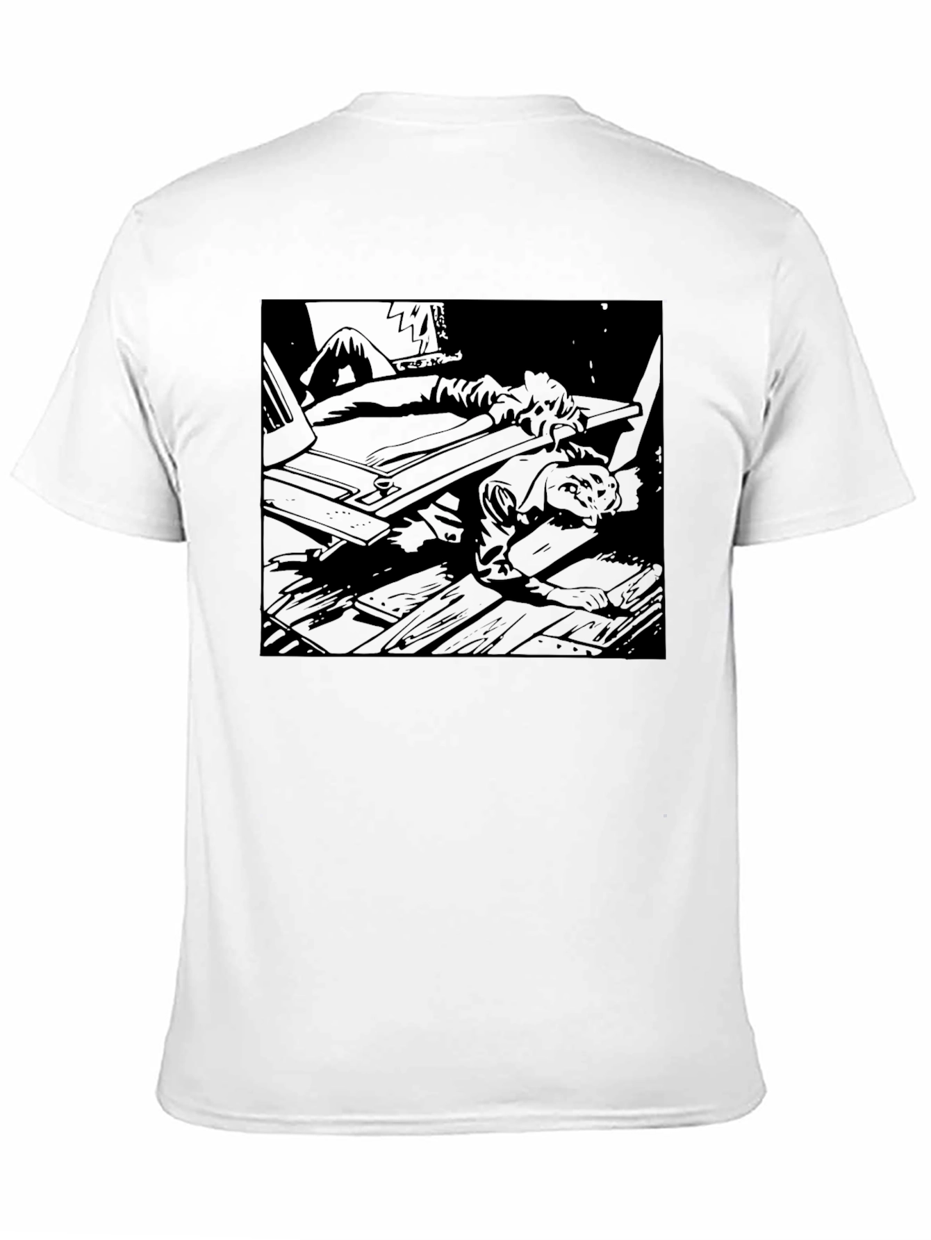 Dark Graphic Print Tee - Relaxed Fit