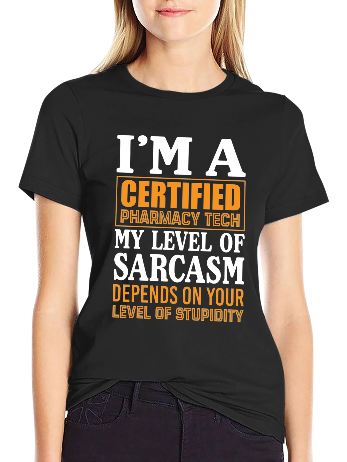 Certified Pharmacy Tech Sarcasm T-Shirt