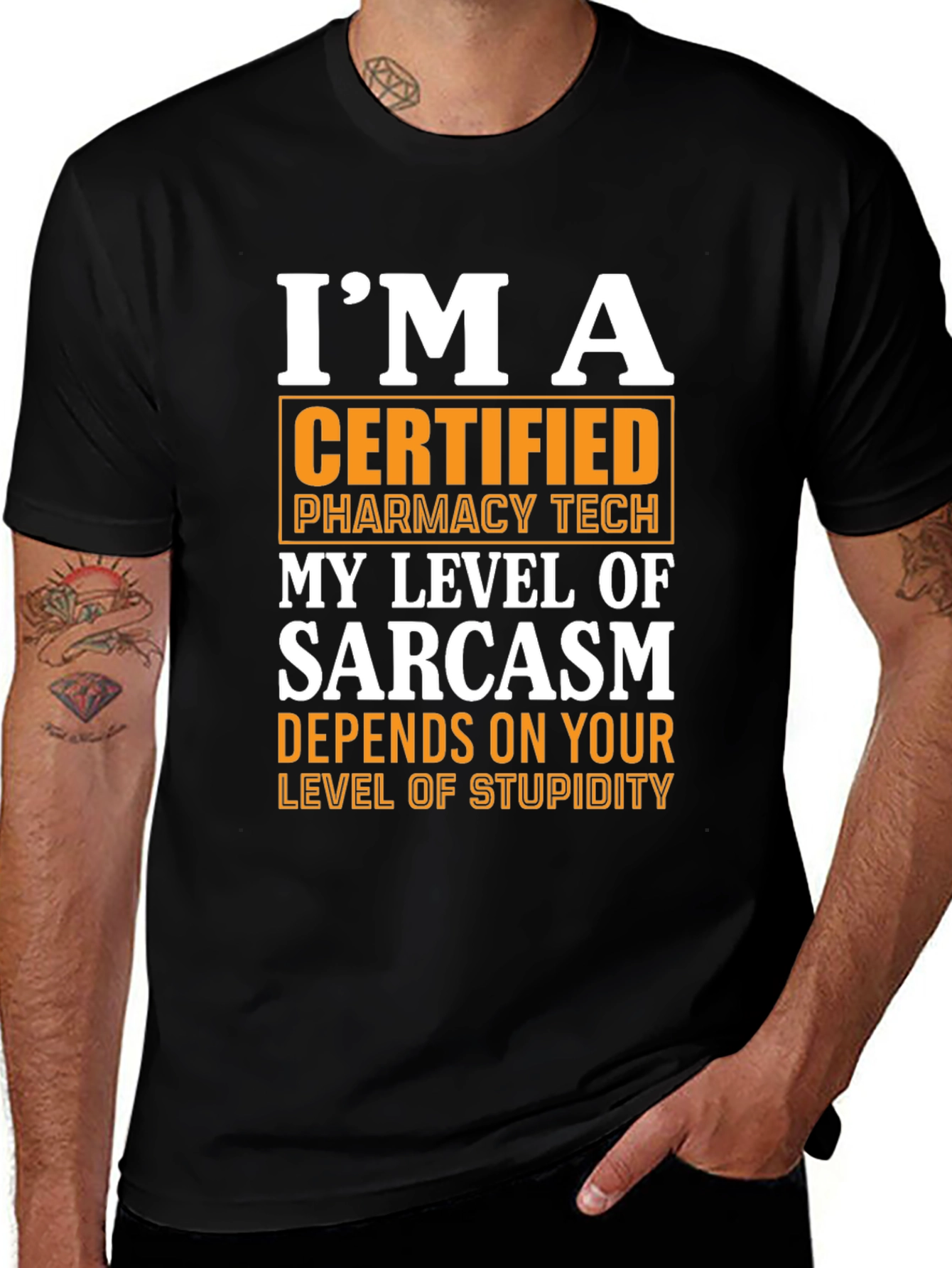 Certified Pharmacy Tech Sarcasm T-Shirt