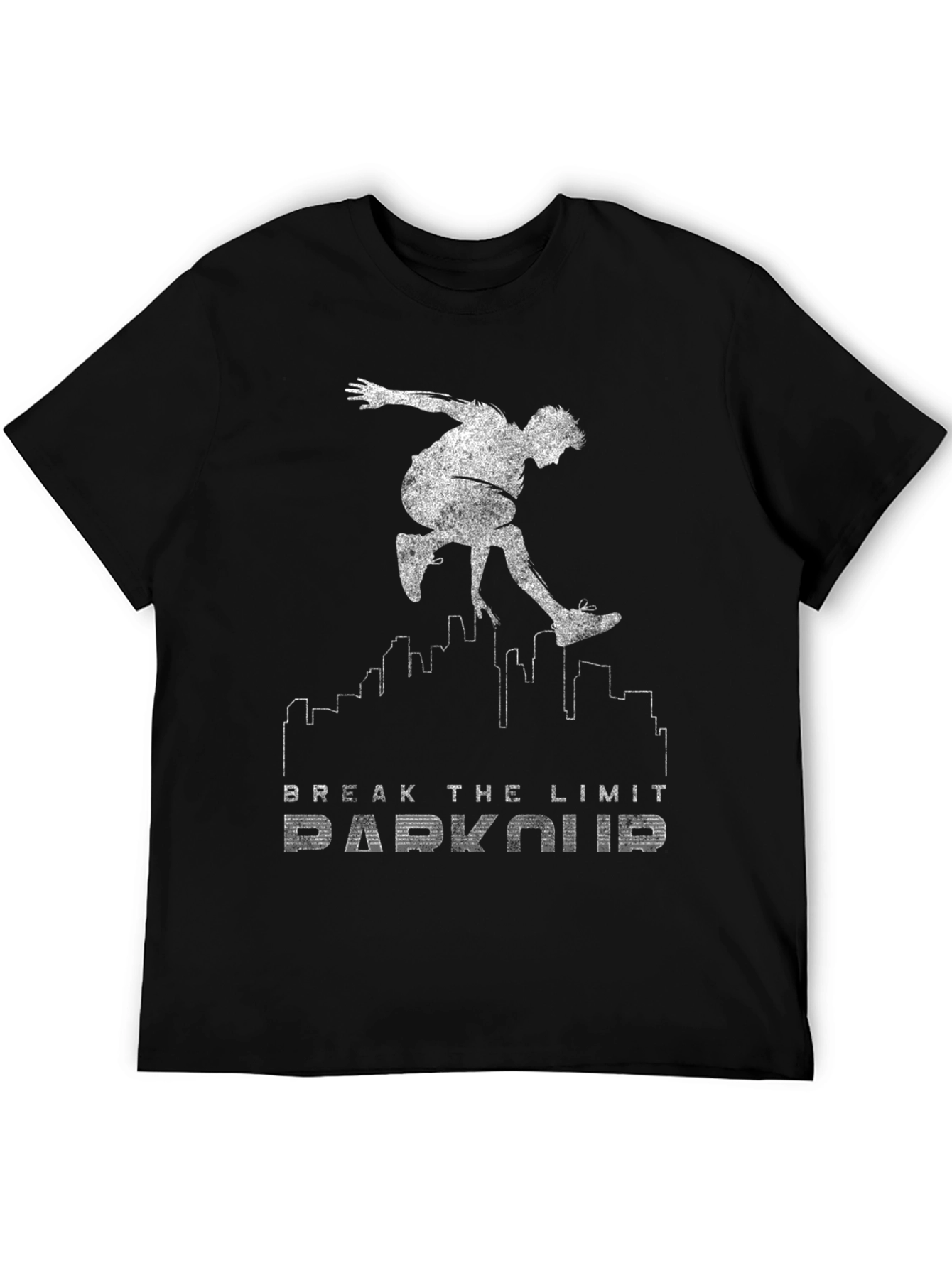 Parkour Break the Limit Graphic Black Tee