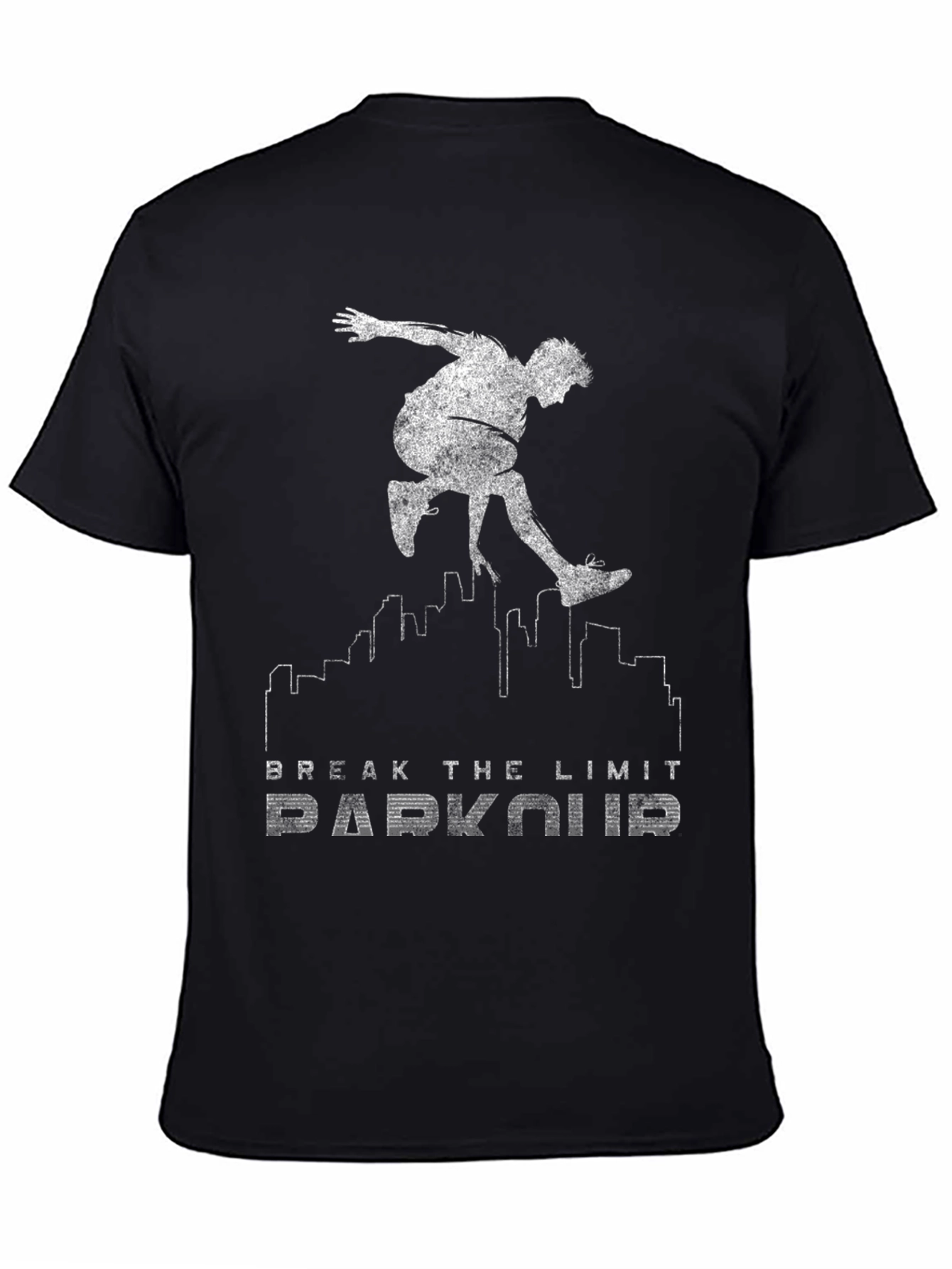 Parkour Break the Limit Graphic Black Tee