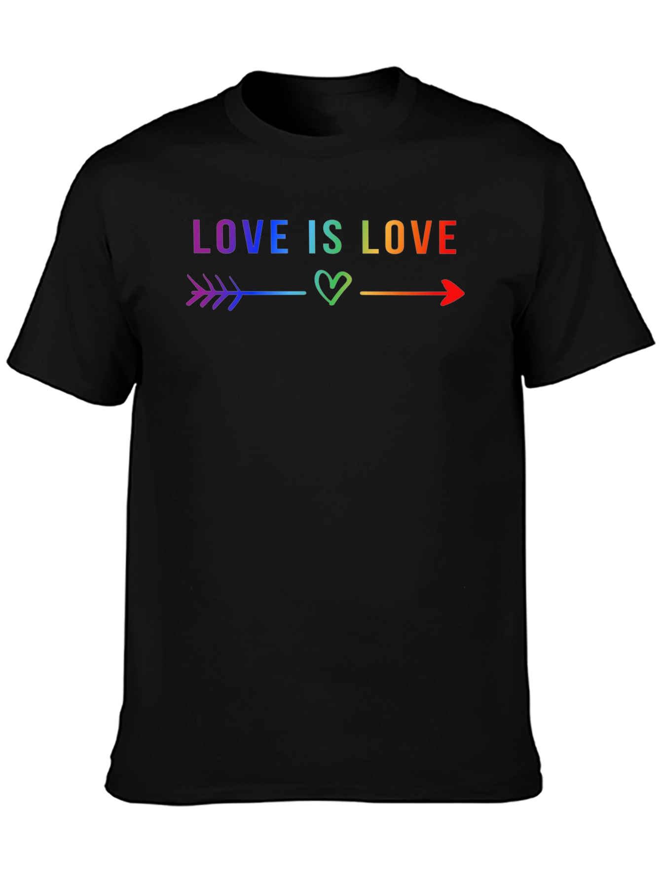 Love Is Love LGBTQ+ Rainbow Arrow T-Shirt