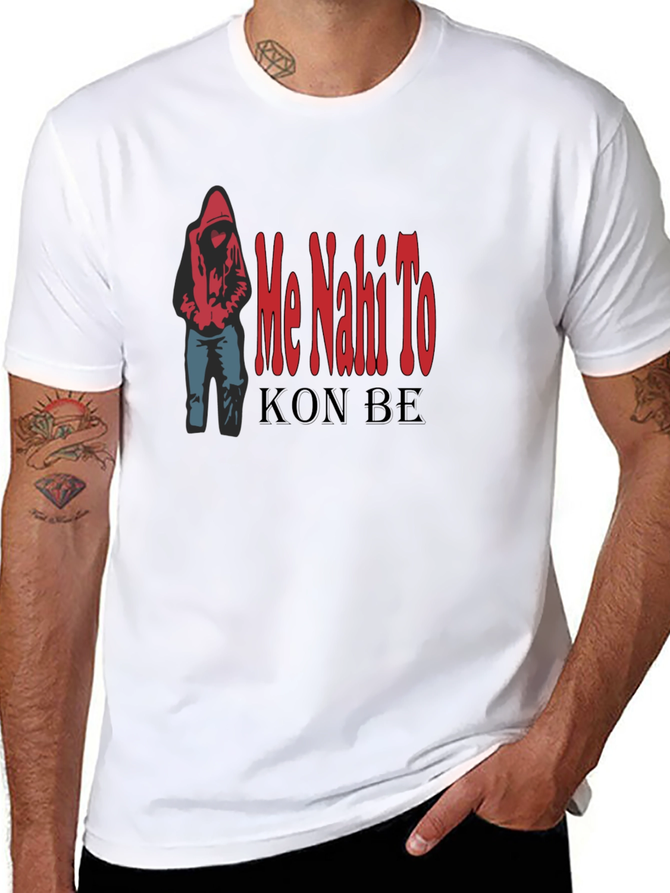 Me Nahi To Kon Be Black T-Shirt
