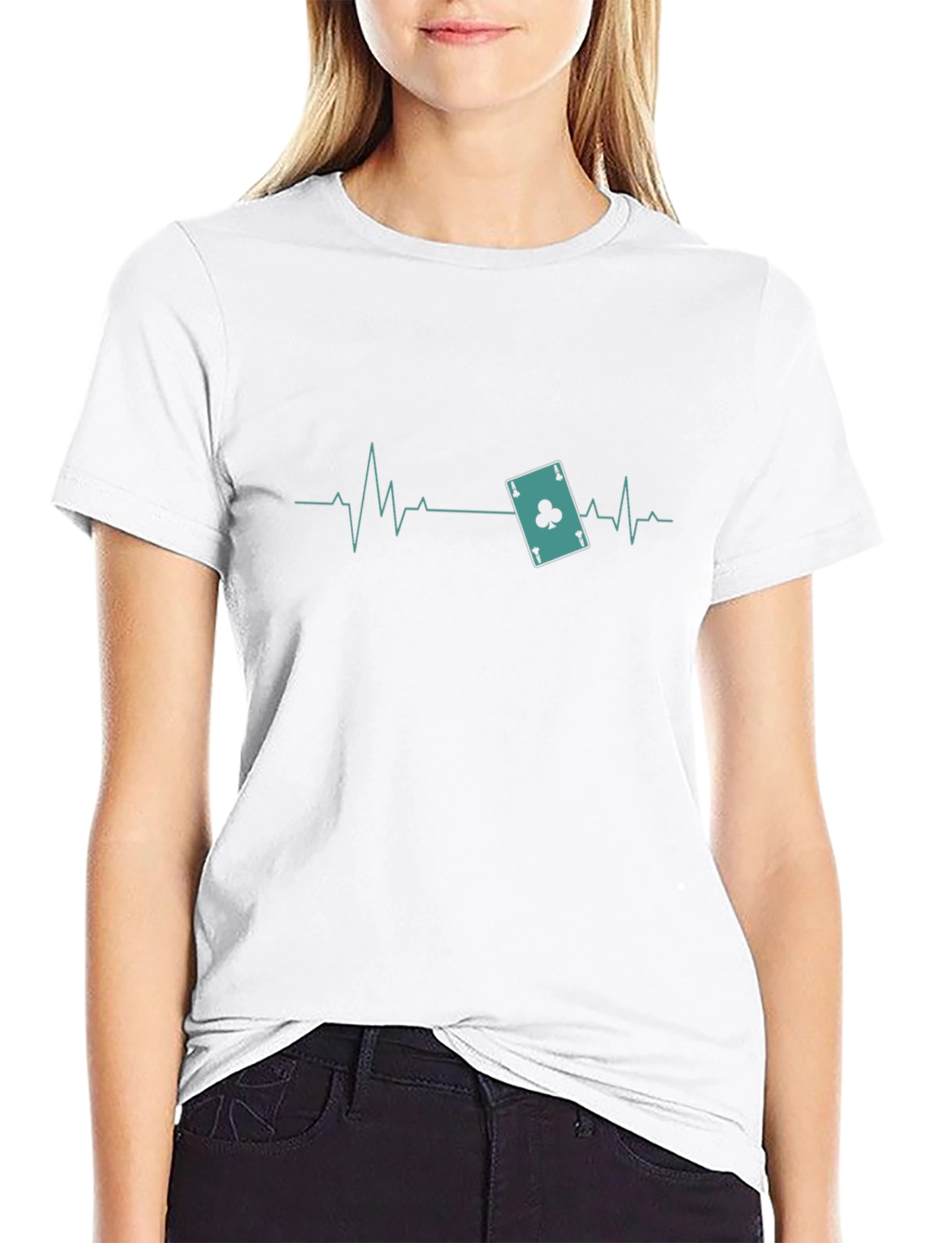 Ace of Clubs Heartbeat T-Shirt