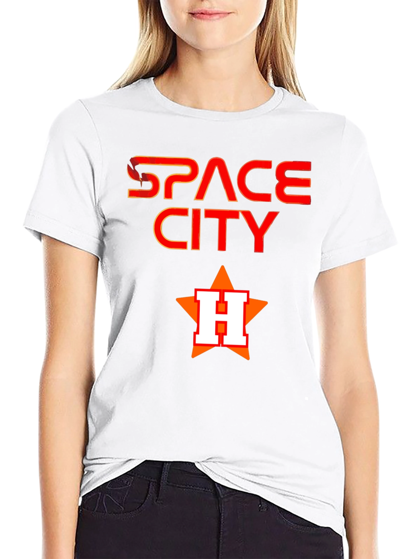 Space City H Baseball T-Shirt
