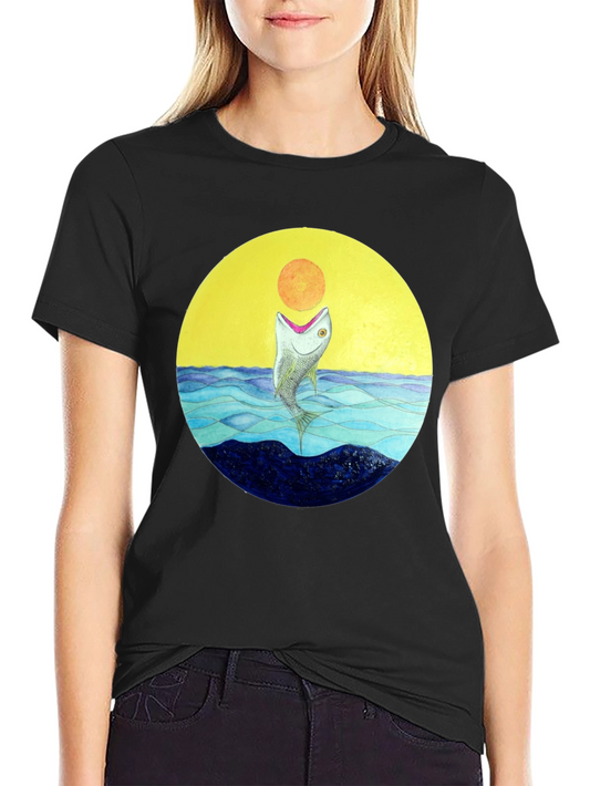 Sunfish Graphic T-Shirt - Black Cotton Tee