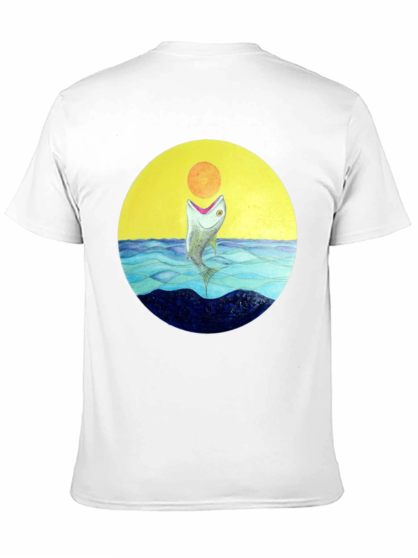 Sunfish Graphic T-Shirt - Black Cotton Tee