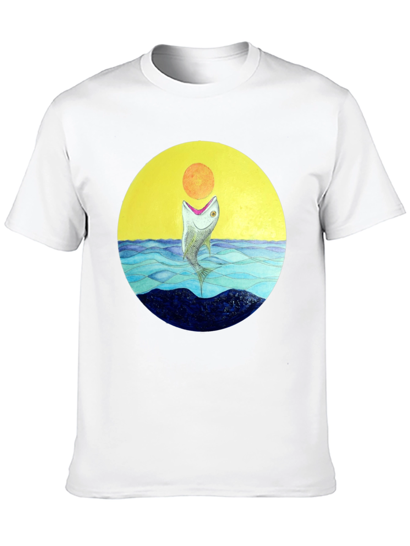 Sunfish Graphic T-Shirt - Black Cotton Tee