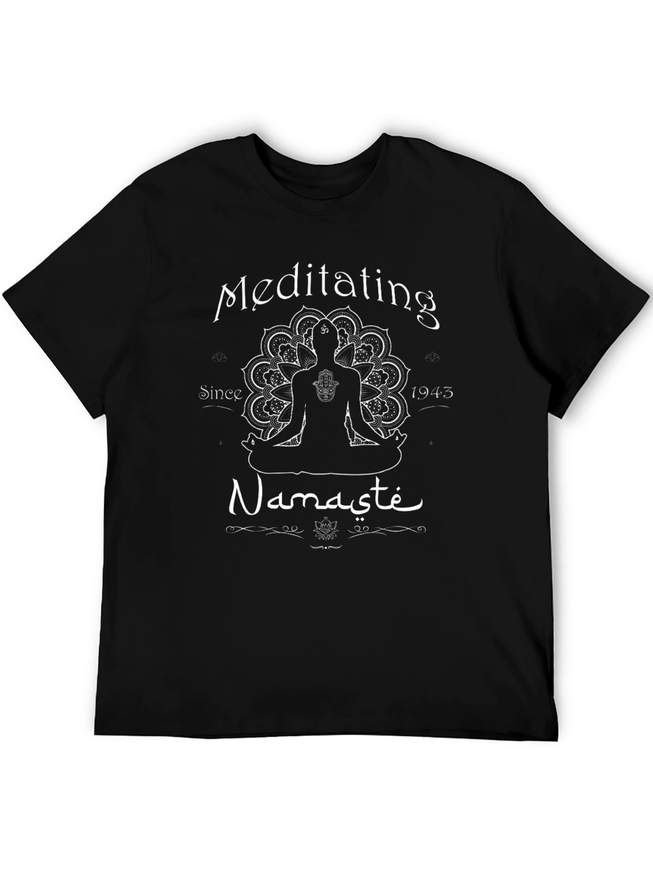 Meditating Namaste Graphic T-Shirt