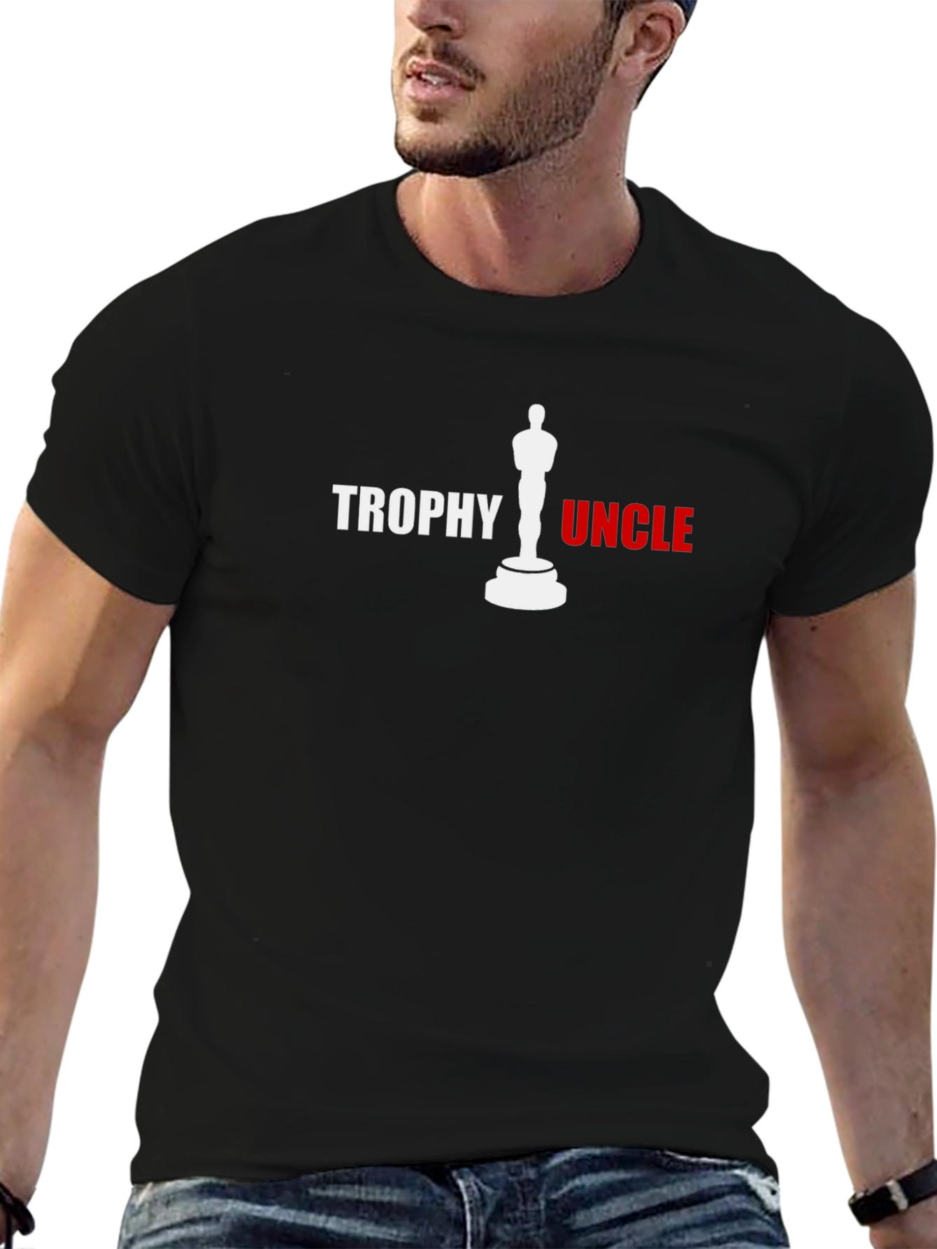 Trophy Uncle Graphic Tee - Black