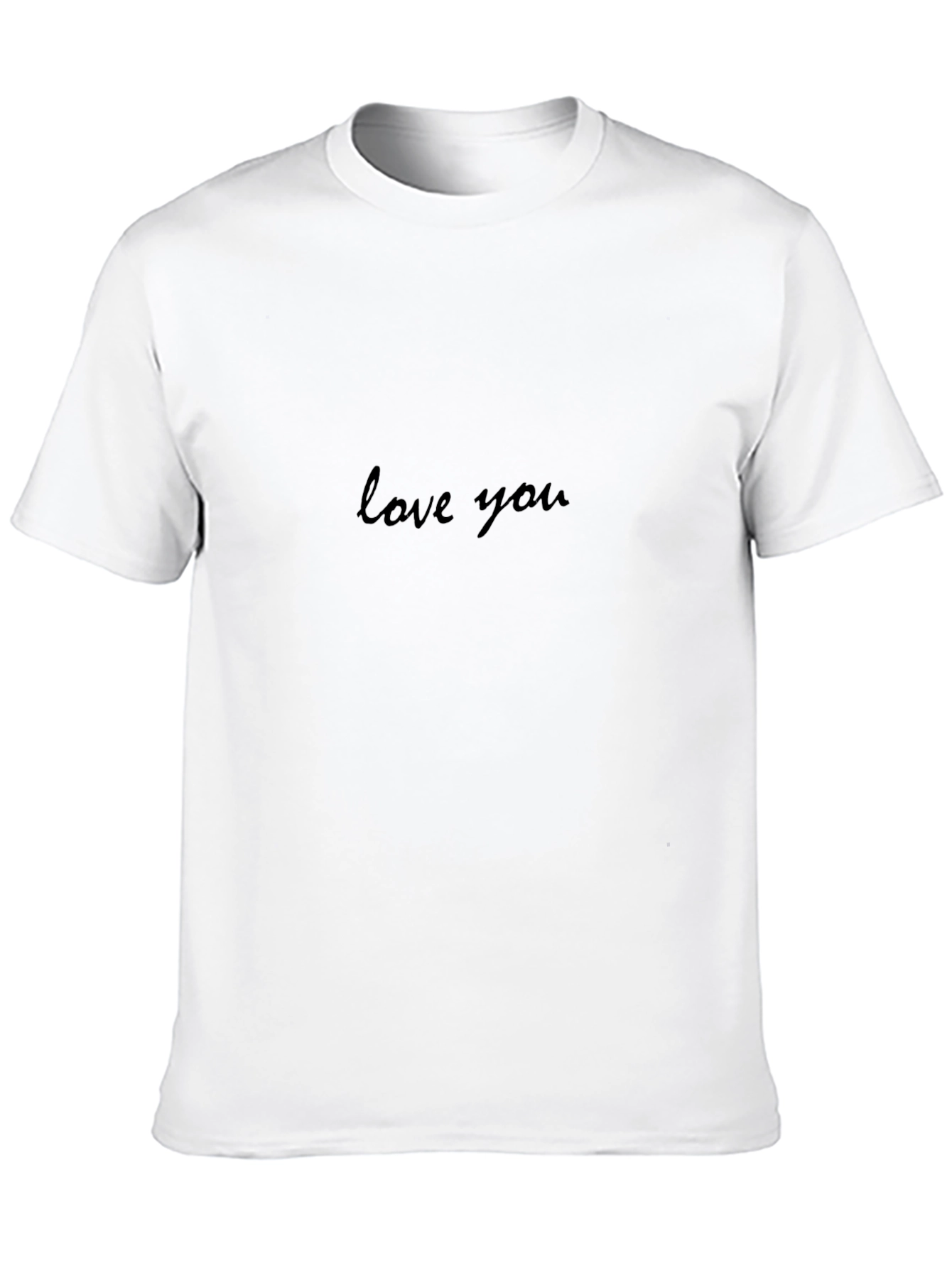 Love You Black Graphic Tee