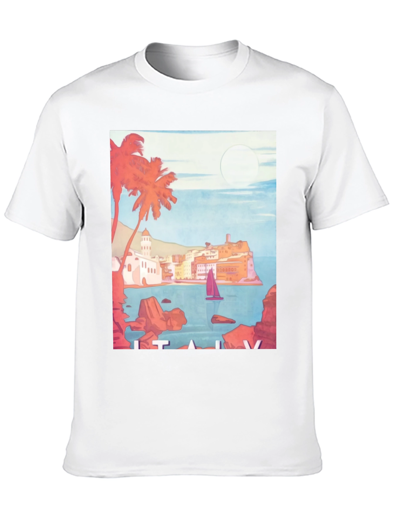 Italy Coastline Graphic Tee