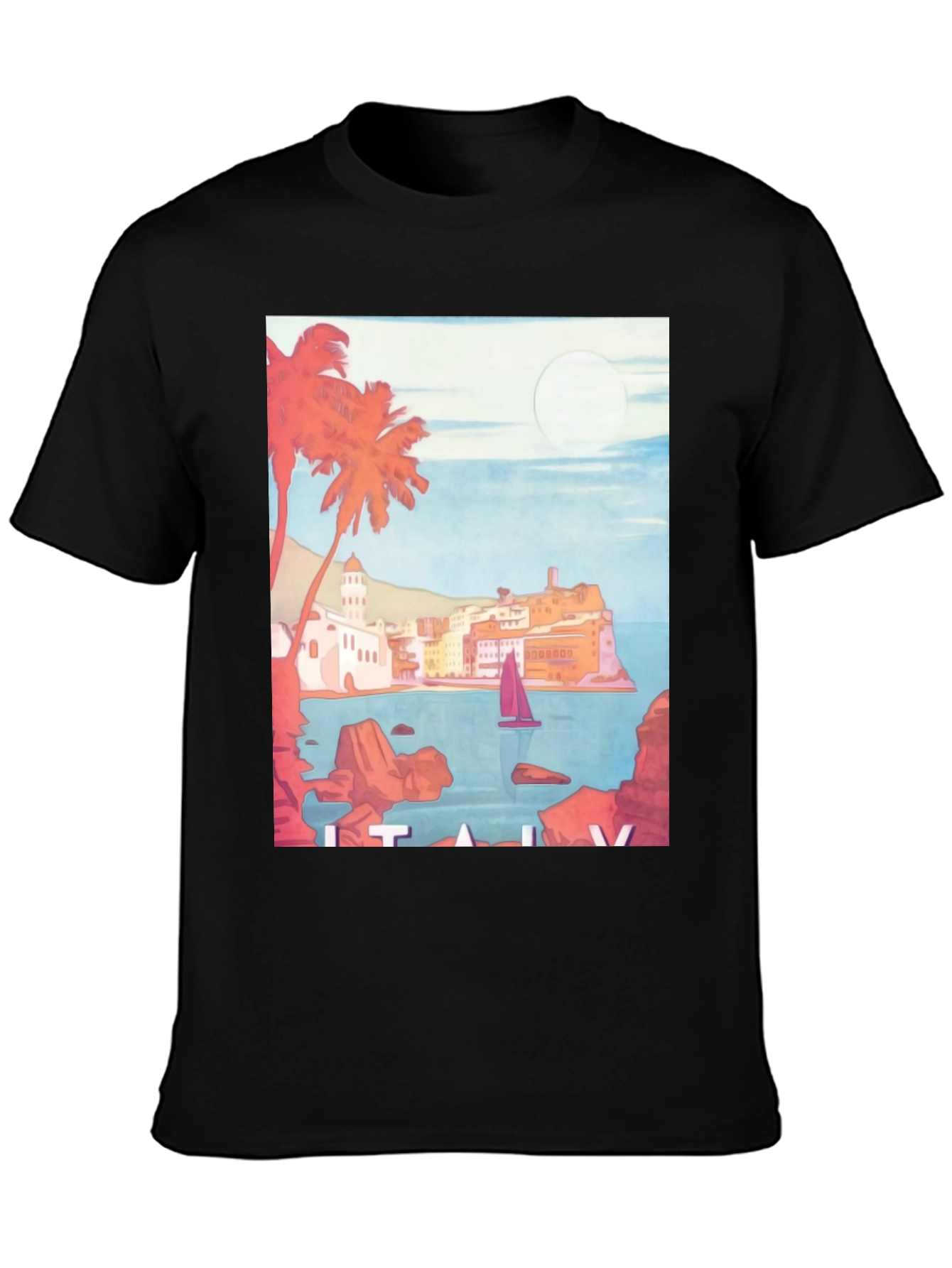 Italy Coastline Graphic Tee