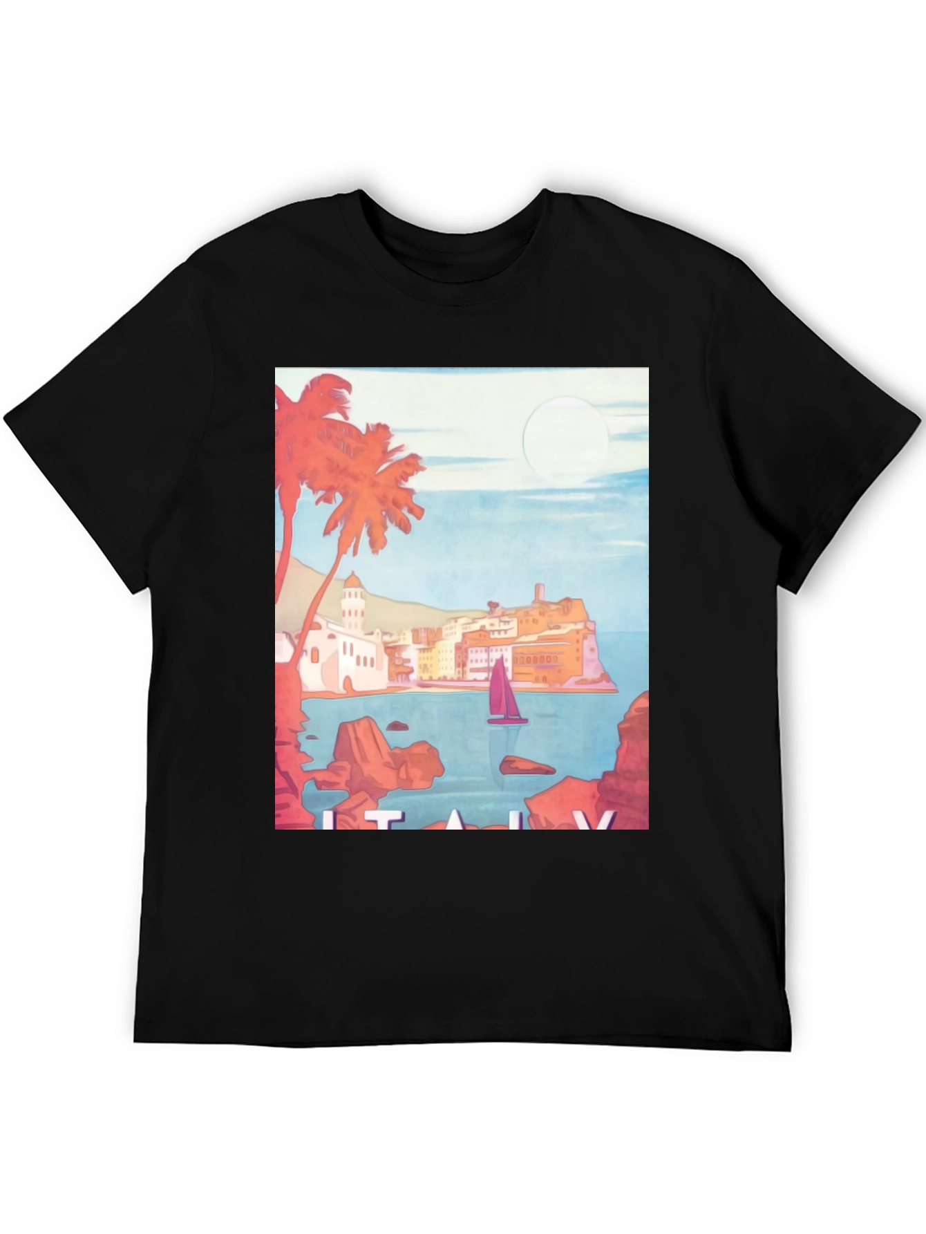 Italy Coastline Graphic Tee