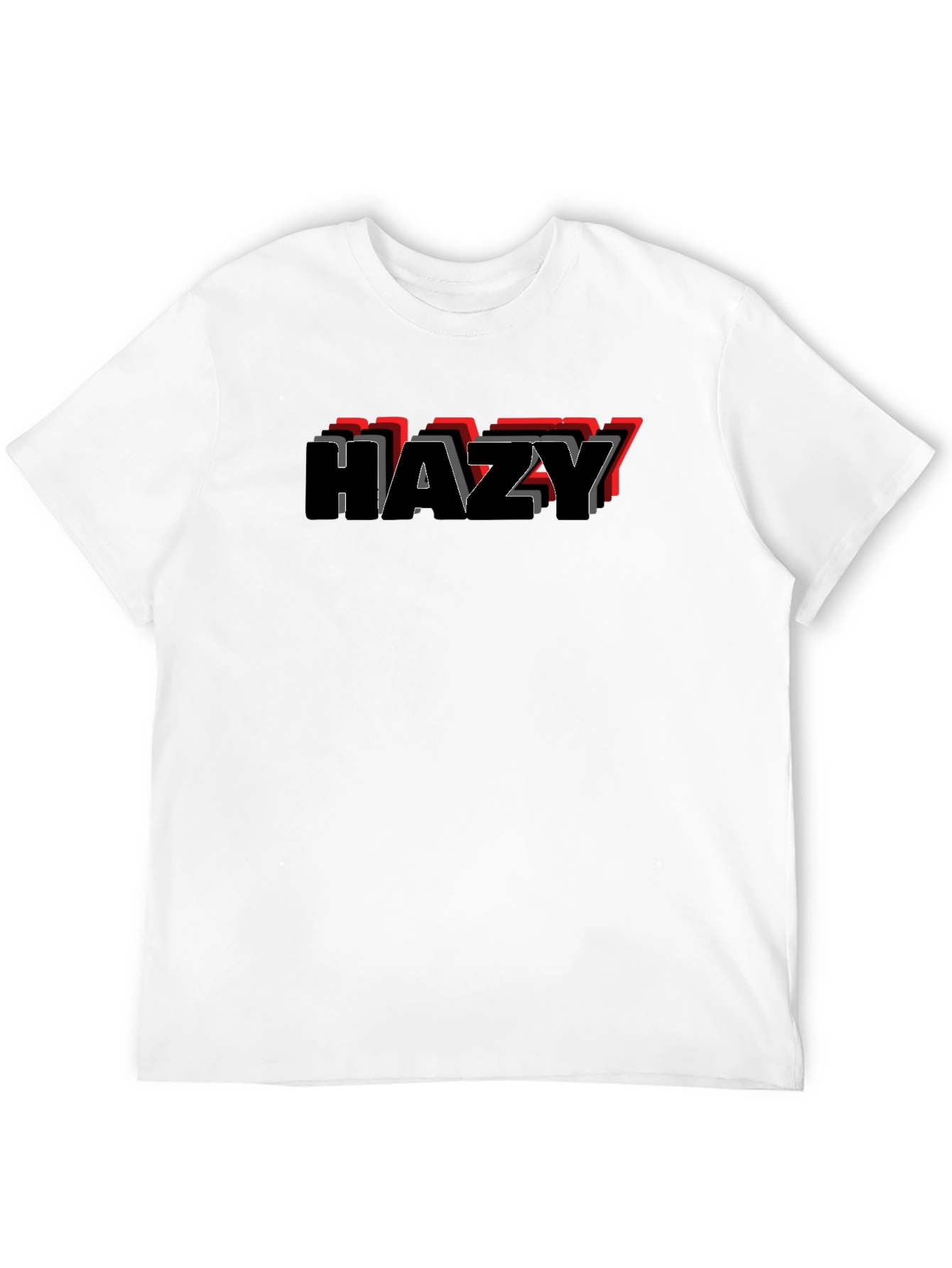 HAZY Mens Graphic T-Shirt - Casual Style